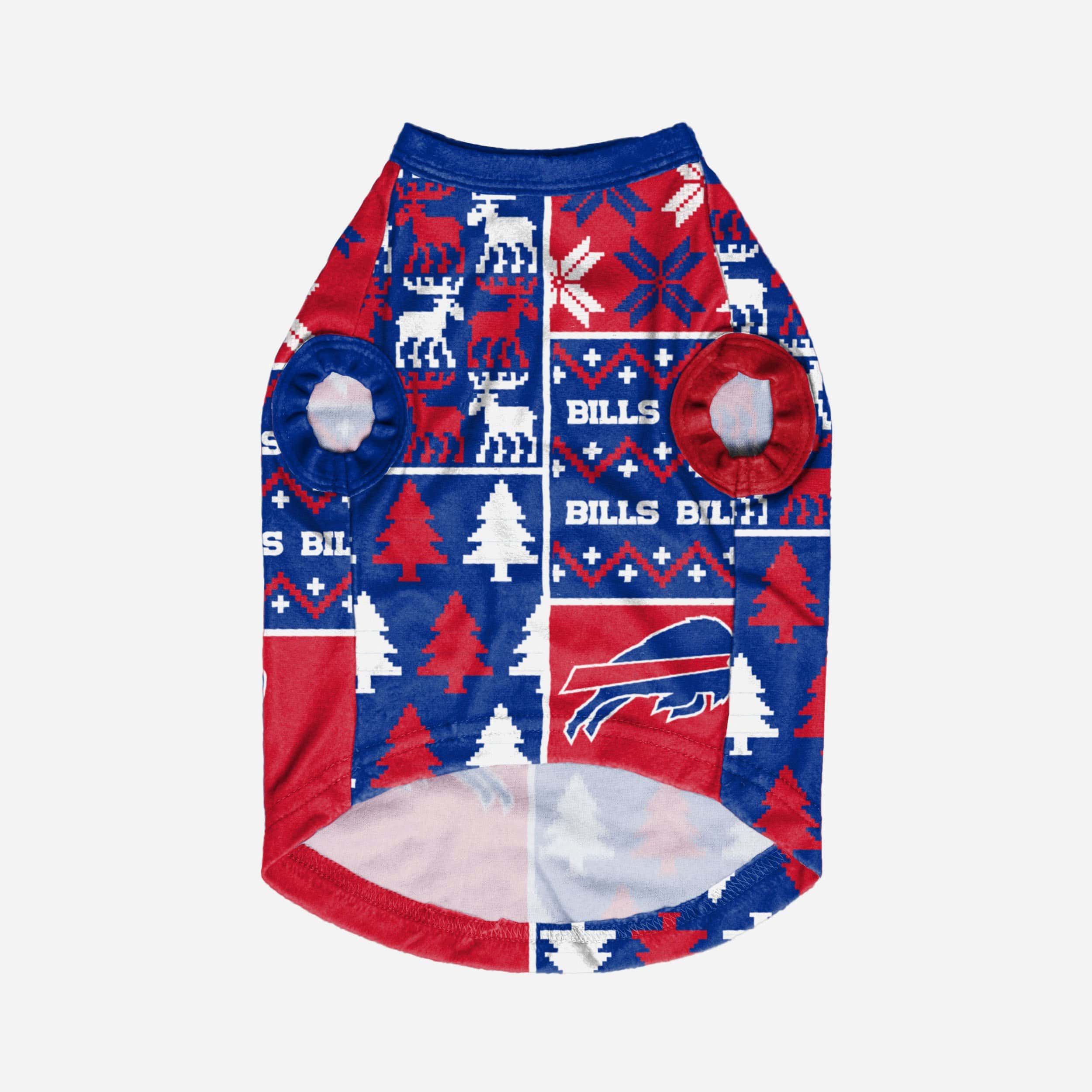 Buffalo Bills Busy Block Dog Sweater 3 Buffalo Bills Busy Block Dog Sweater