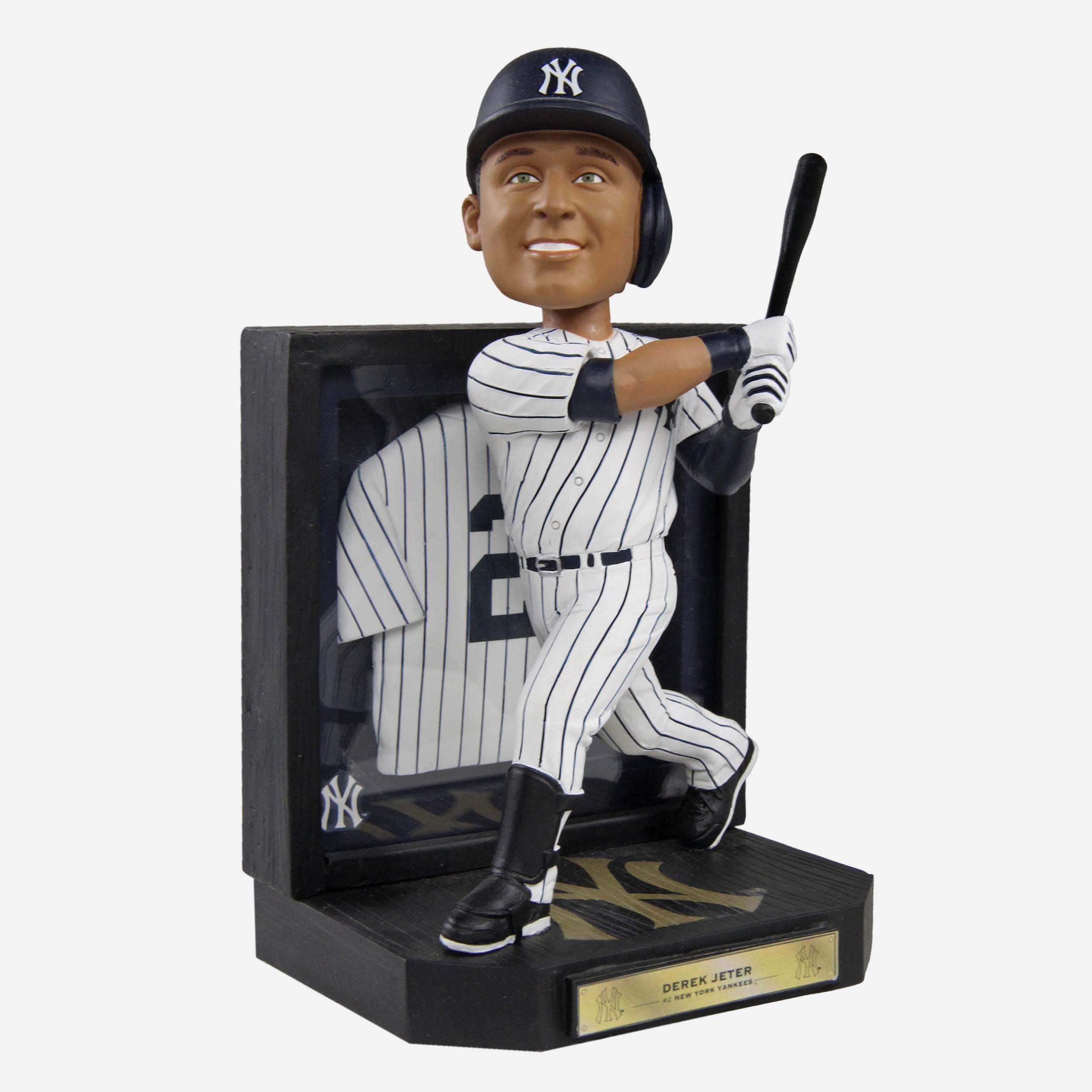 Derek Jeter New York Yankees Framed Showcase Bobblehead 3 Derek Jeter New York Yankees Framed Showcase Bobblehead