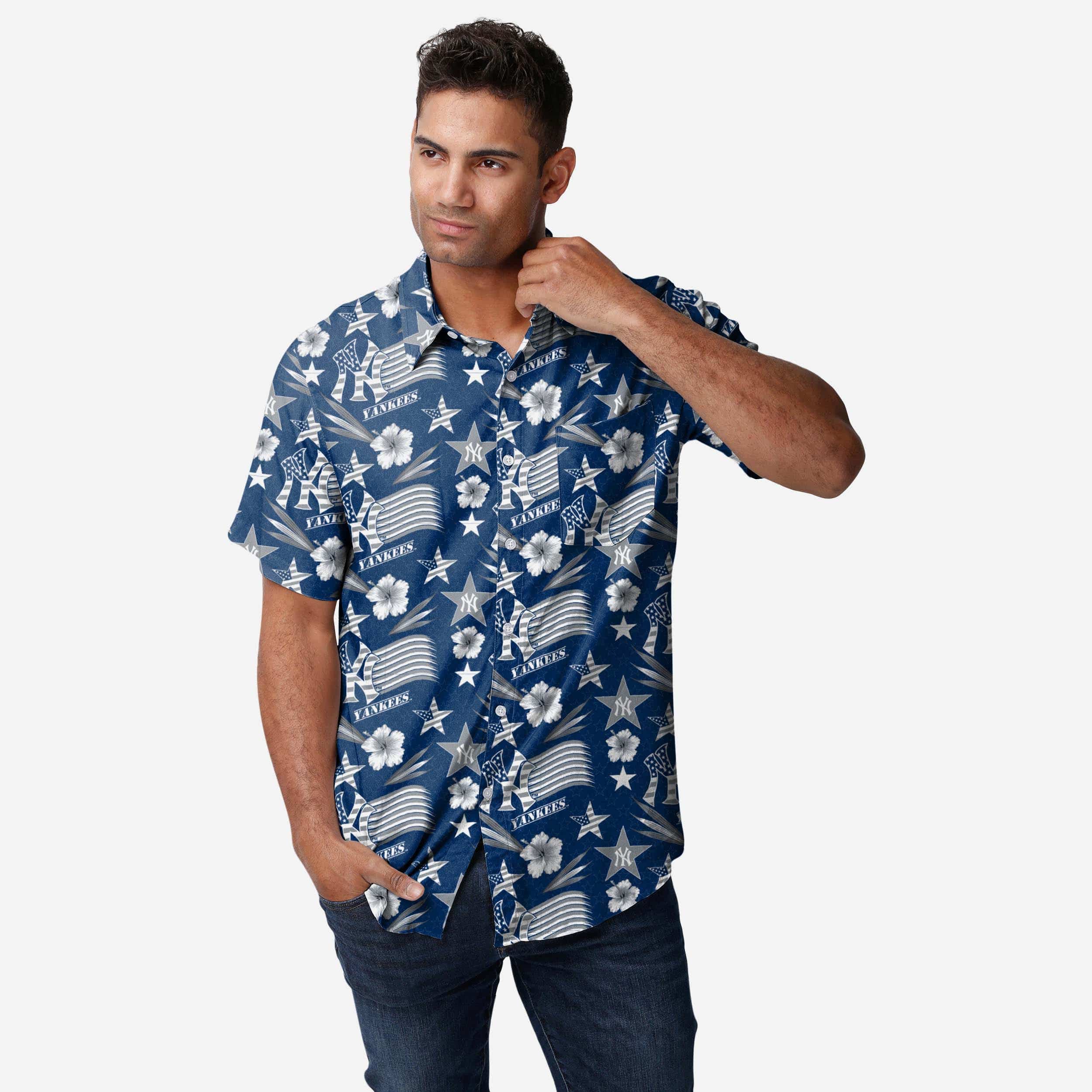 New York Yankees Americana Button Up Shirt
