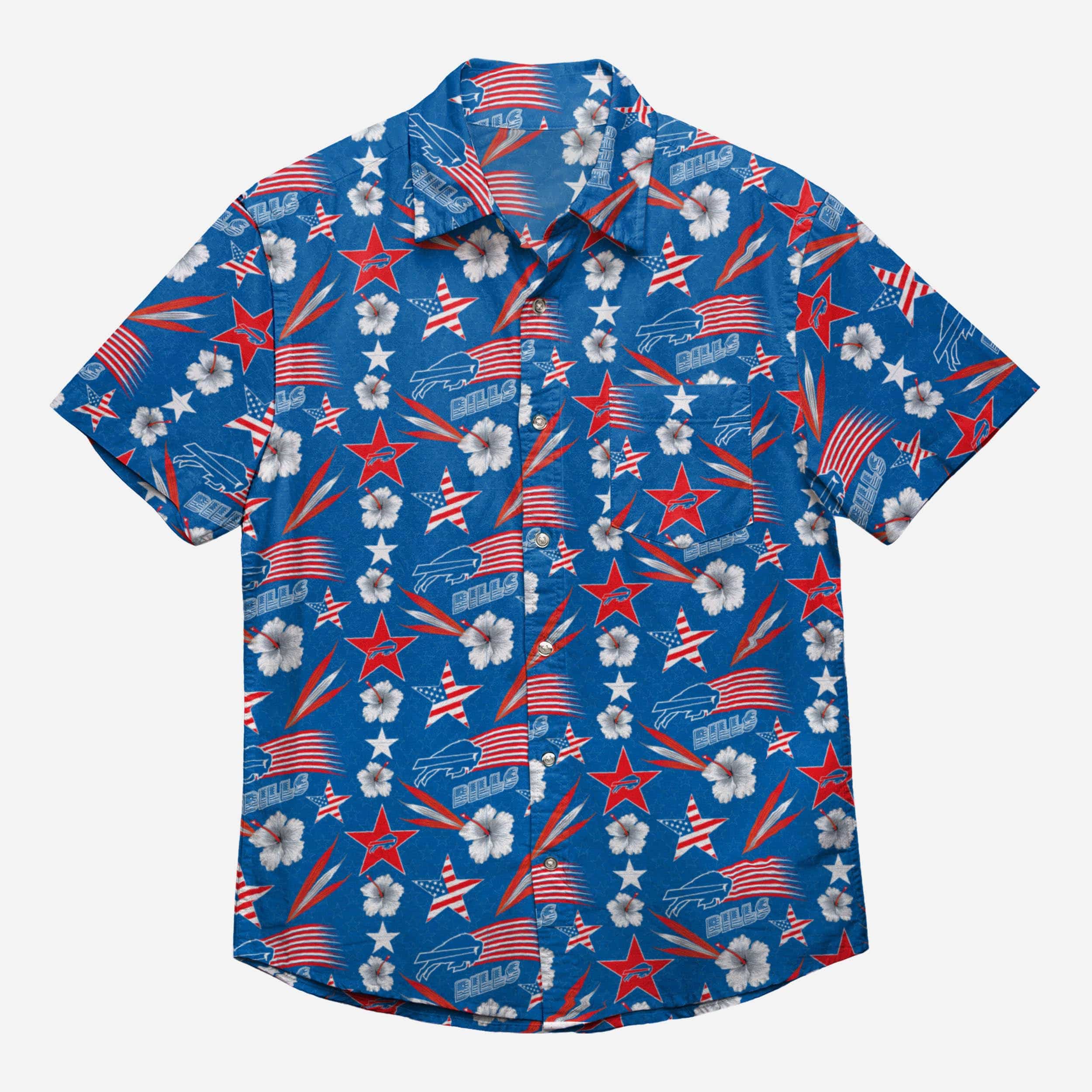 Buffalo Bills Americana Button Up Shirt 3 Buffalo Bills Americana Button Up Shirt