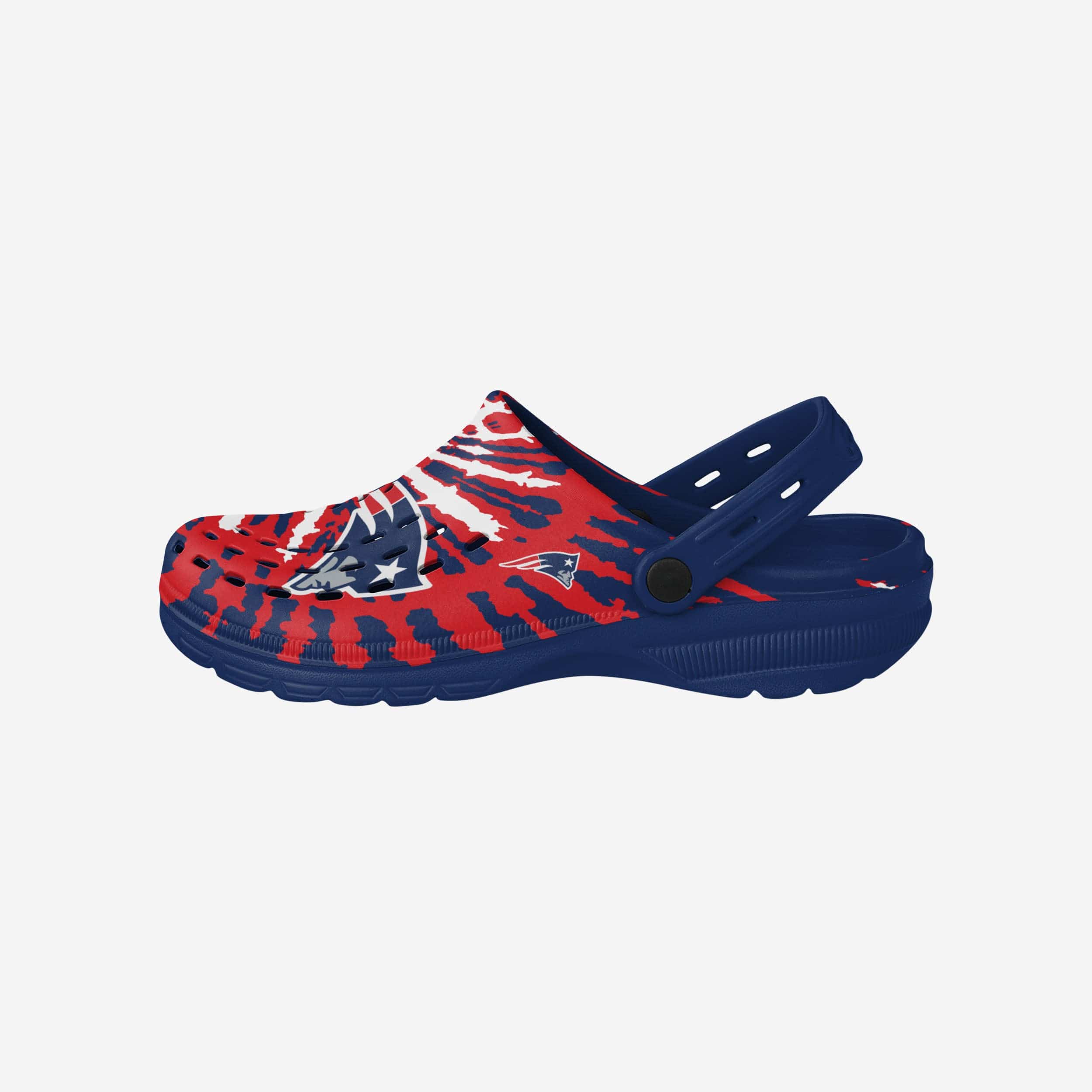 New England Patriots Tie-Dye Clog With Strap