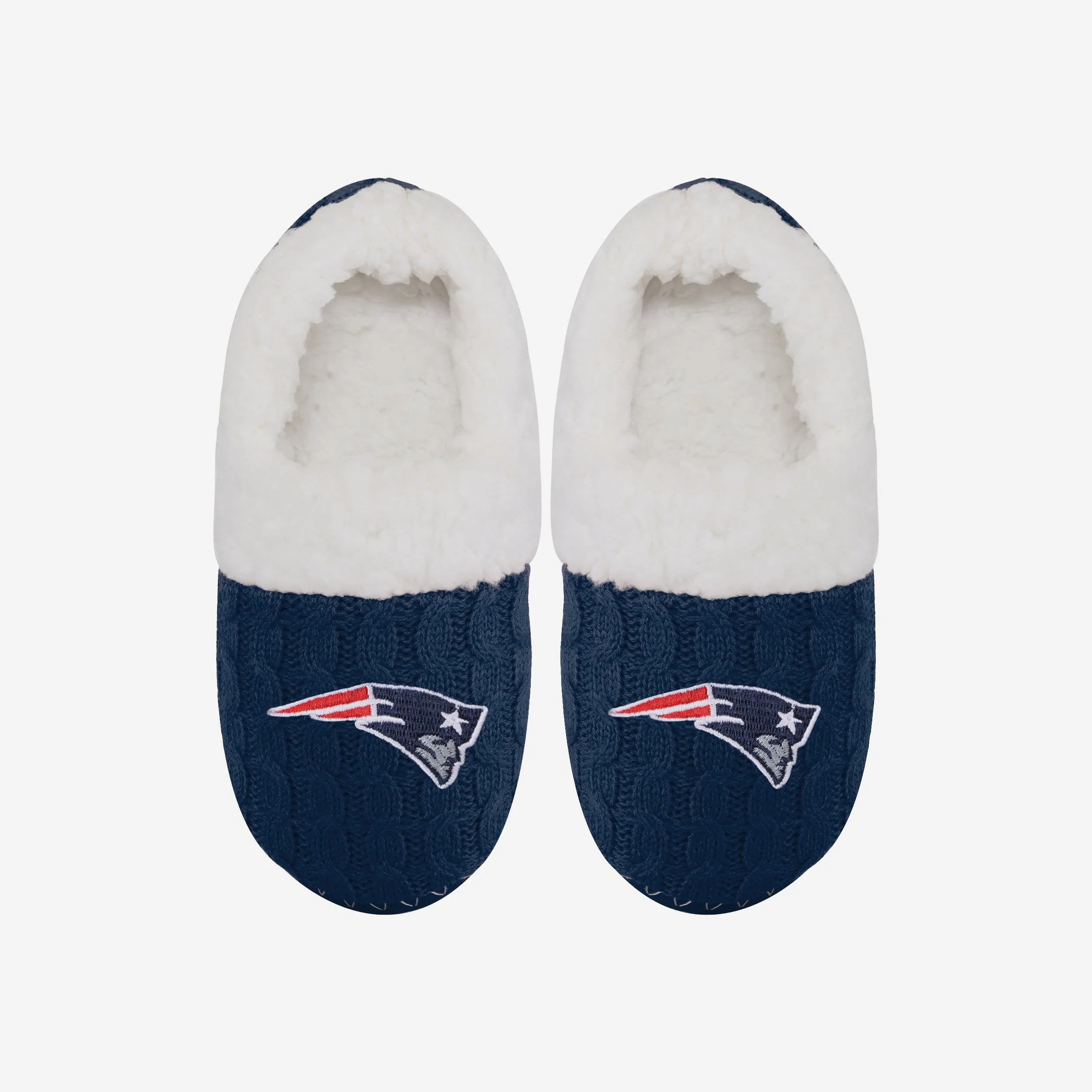 New England Patriots Womens Team Color Moccasin Slipper 2 New England Patriots Womens Team Color Moccasin Slipper