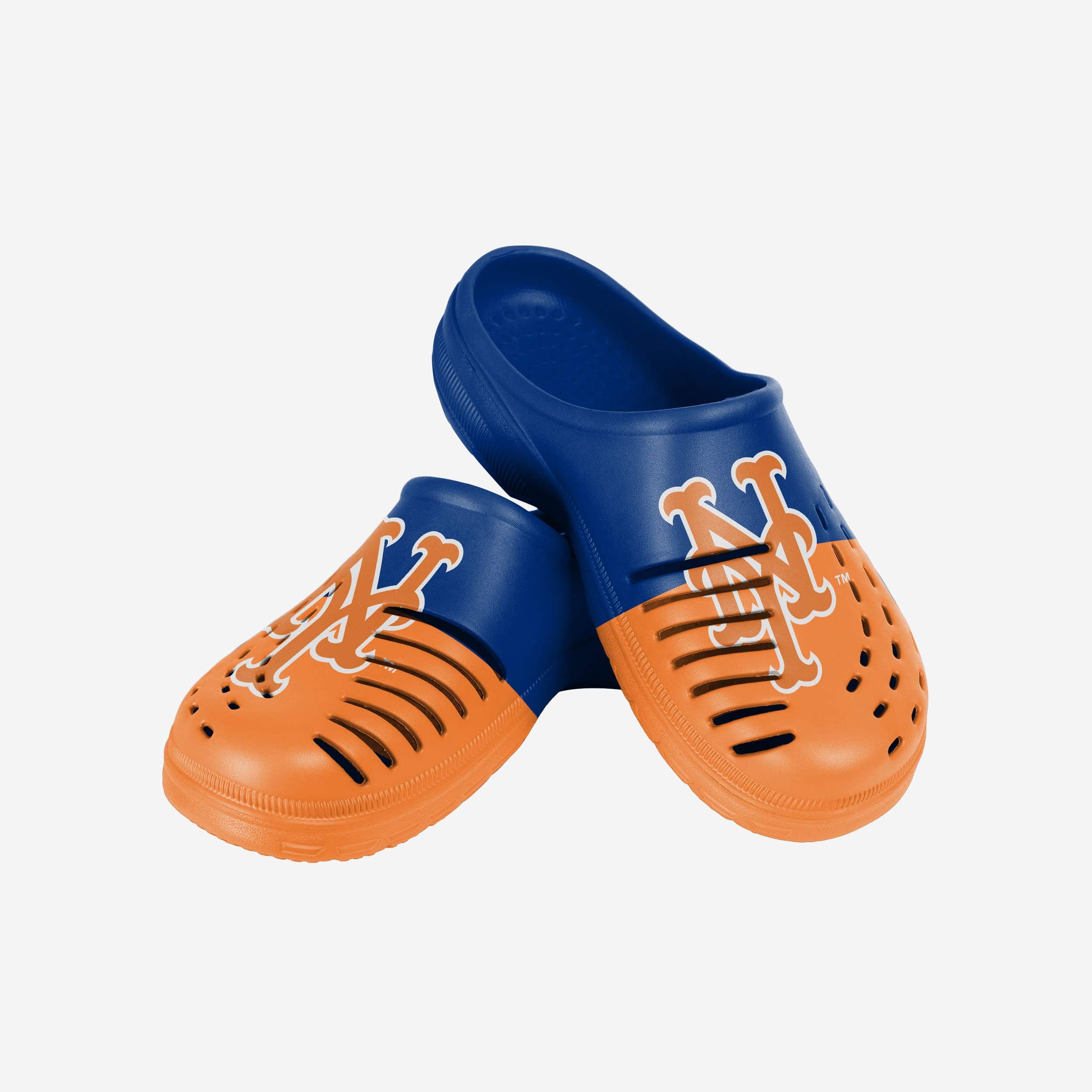 New York Mets Mens Colorblock Big Logo Clog 3 New York Mets Mens Colorblock Big Logo Clog