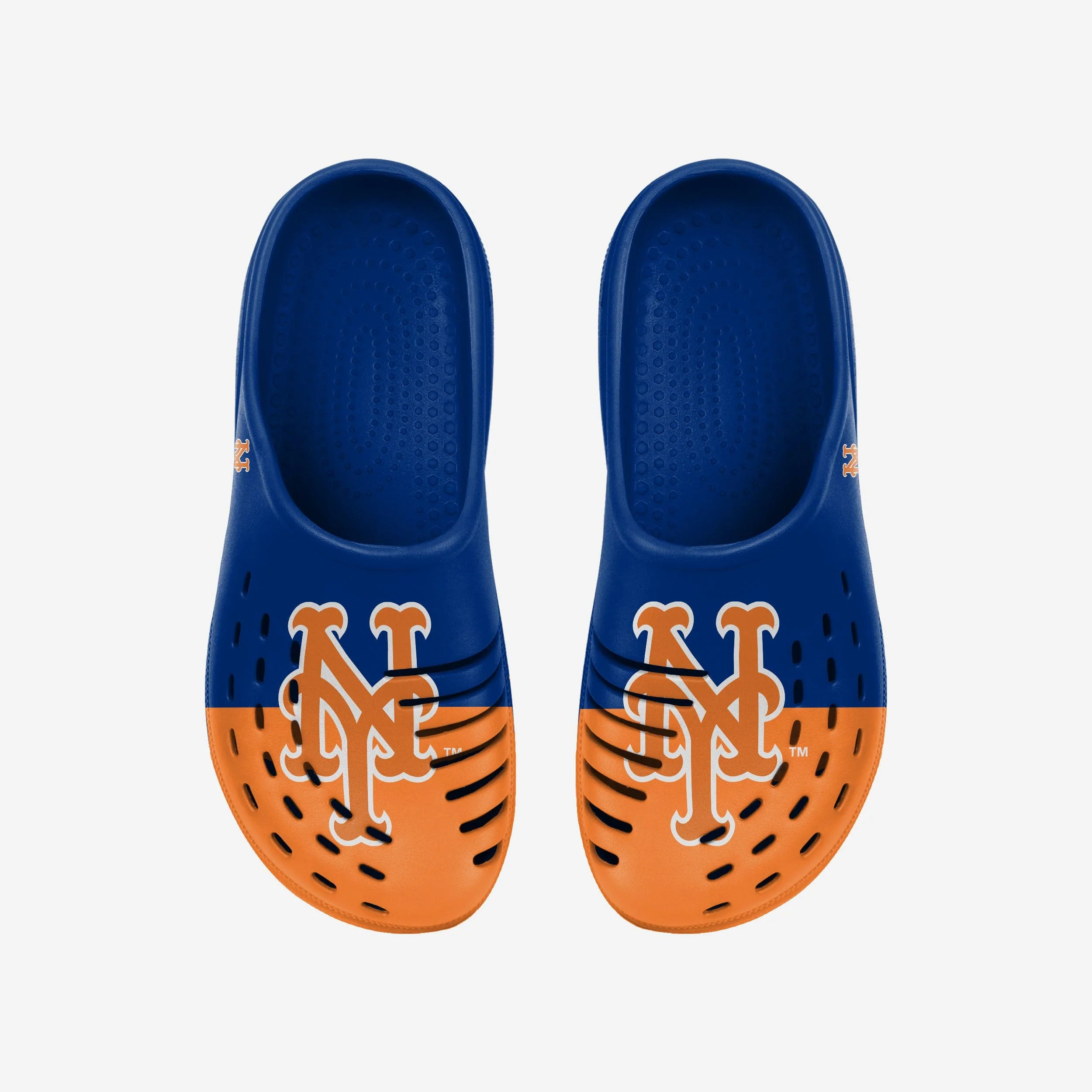 New York Mets Mens Colorblock Big Logo Clog 4 New York Mets Mens Colorblock Big Logo Clog