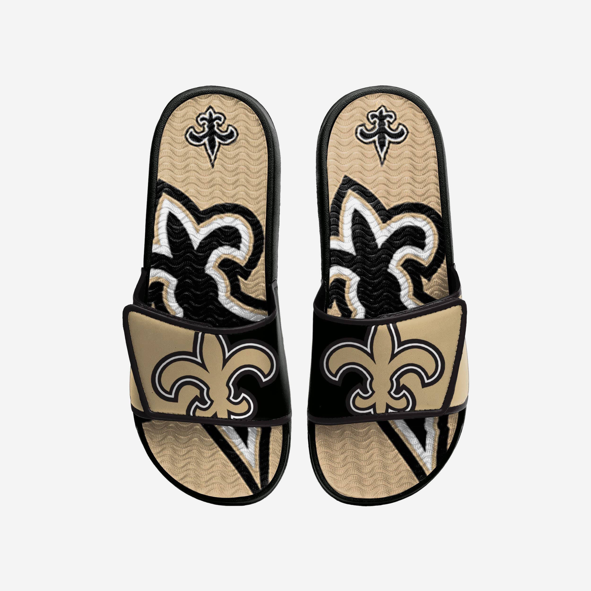 New Orleans Saints Colorblock Big Logo Gel Slide