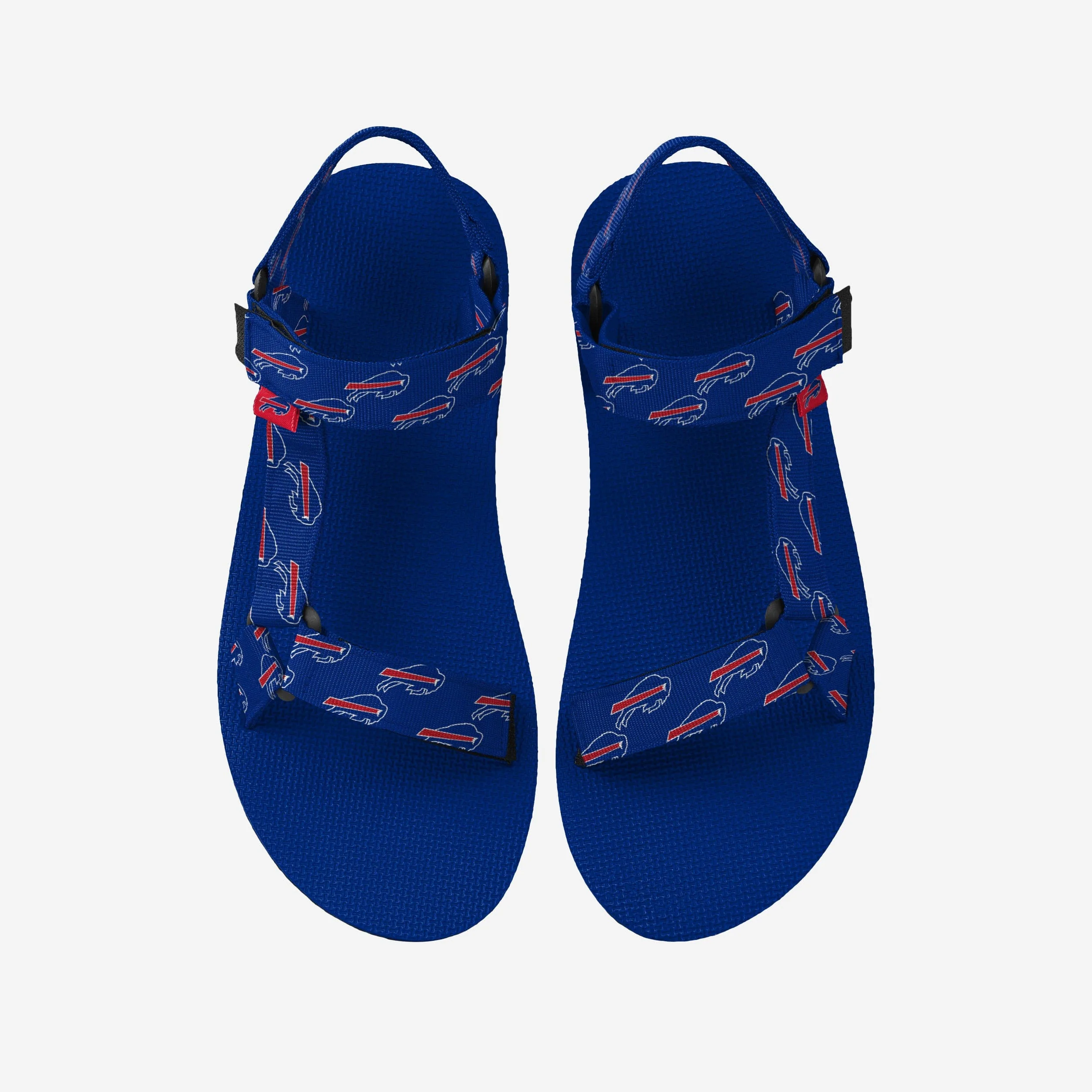 Buffalo Bills Womens Repeat Logo Strap Sandal