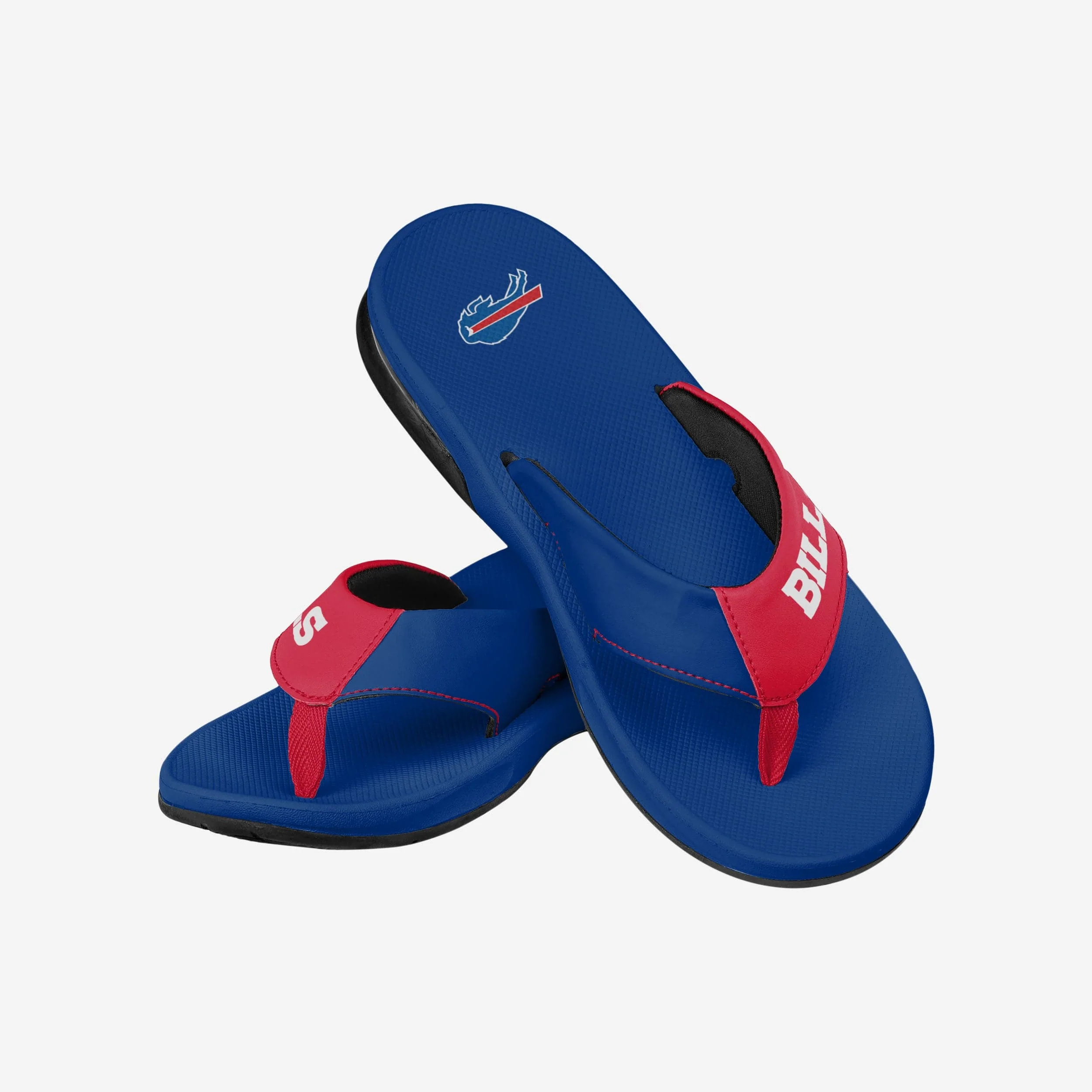 Buffalo Bills Team Color Contour Flip Flop 3 Buffalo Bills Team Color Contour Flip Flop