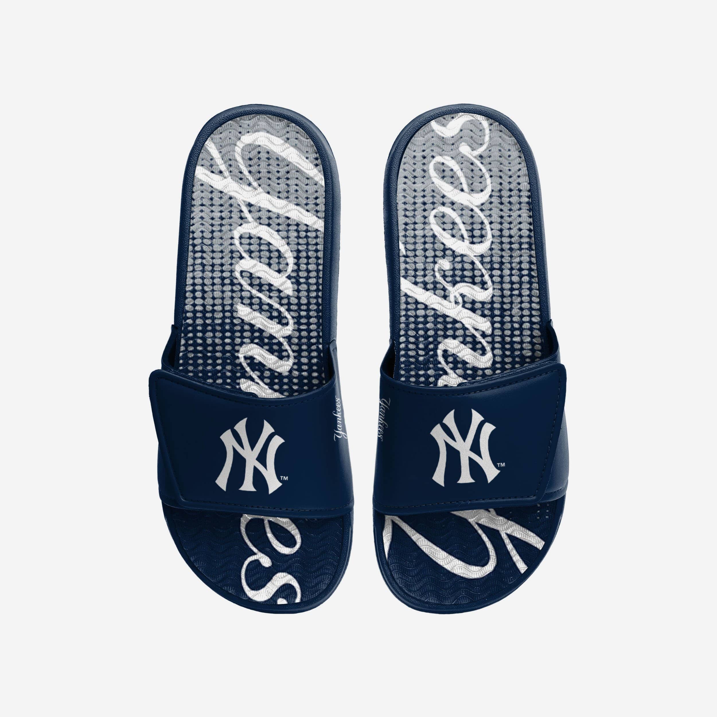 New York Yankees Gradient Wordmark Gel Slide