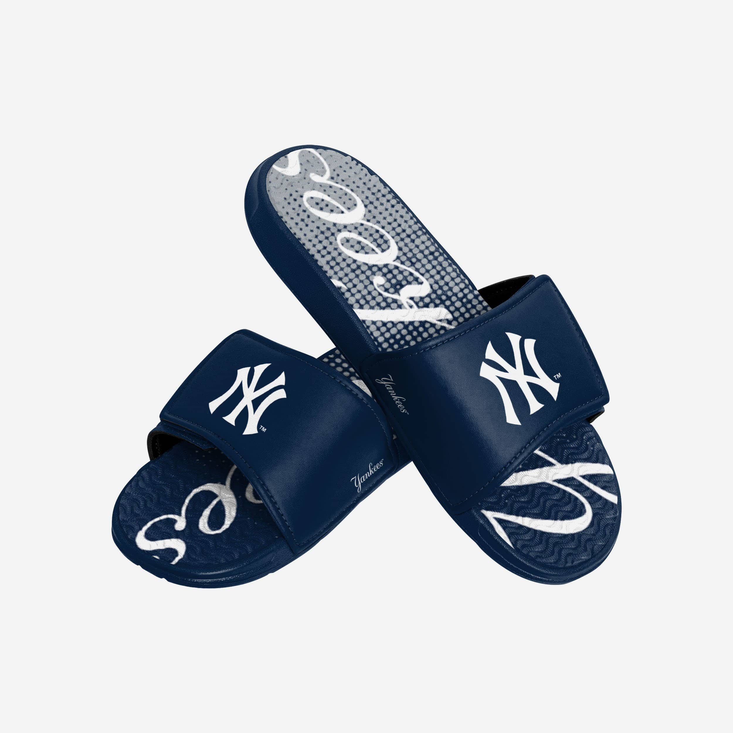 New York Yankees Gradient Wordmark Gel Slide 3 New York Yankees Gradient Wordmark Gel Slide