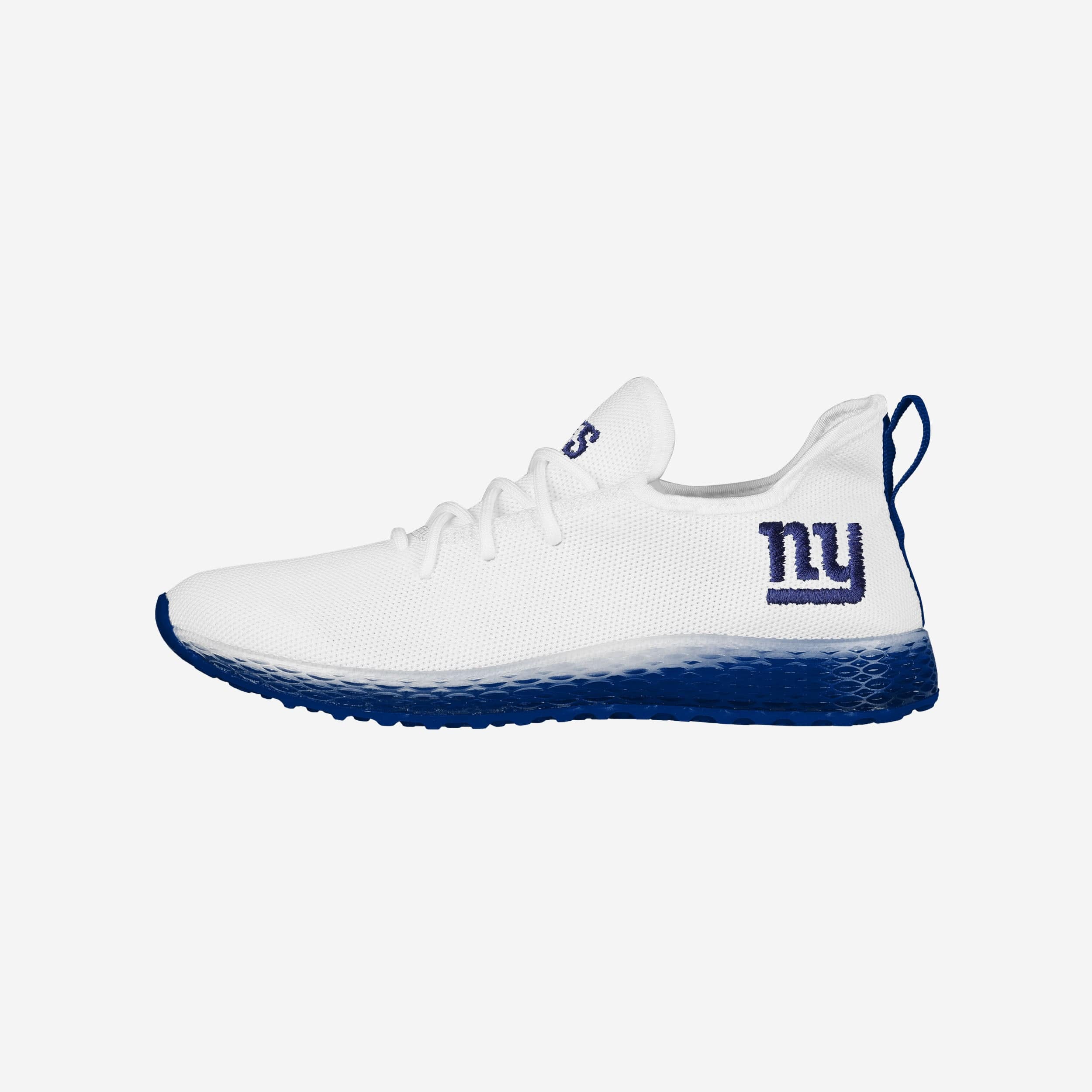 New York Giants Gradient Midsole White Sneakers 1 New York Giants Gradient Midsole White Sneakers
