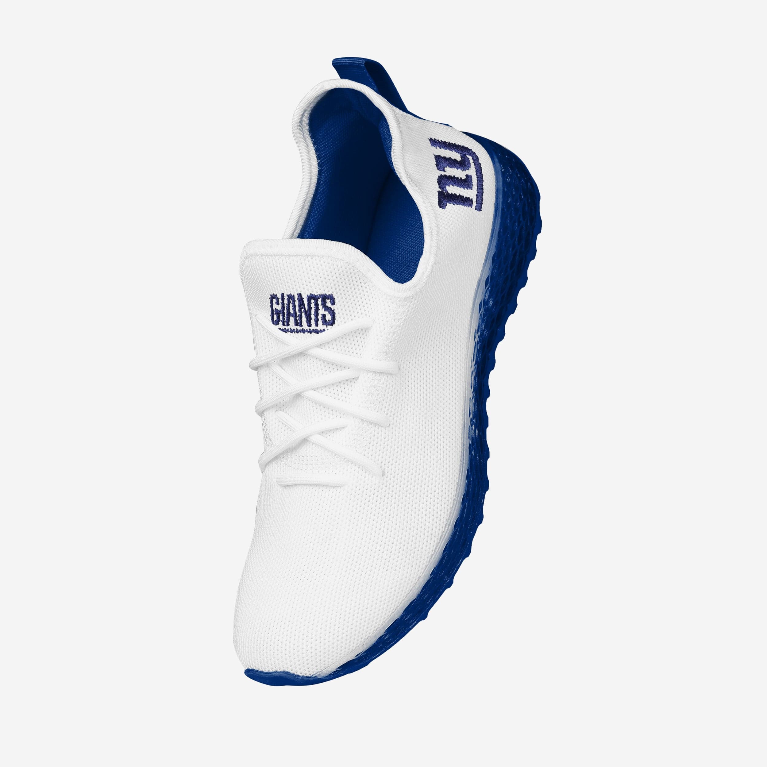 New York Giants Gradient Midsole White Sneakers 2 New York Giants Gradient Midsole White Sneakers