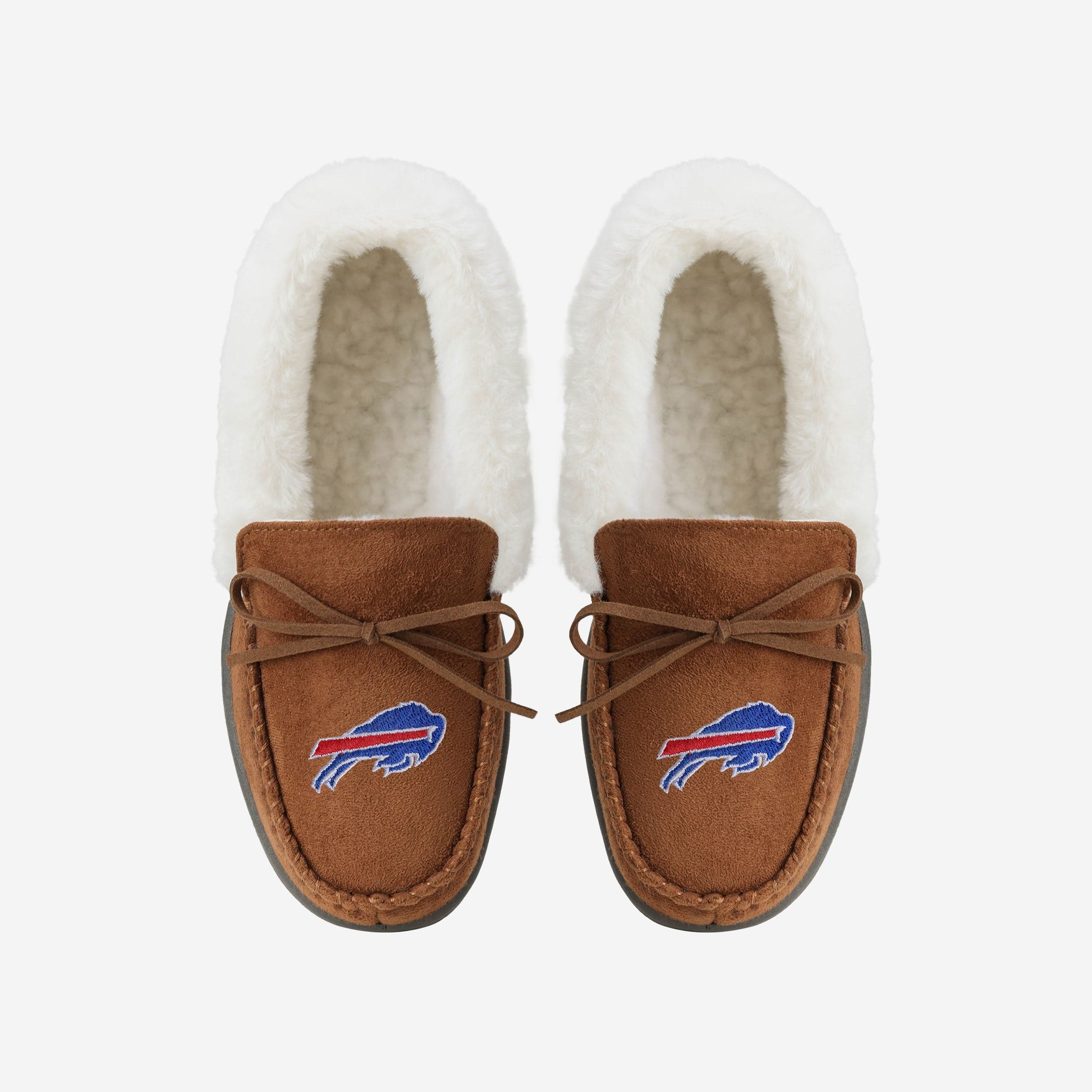 Buffalo Bills Womens Tan Moccasin Slipper 4 Buffalo Bills Womens Tan Moccasin Slipper