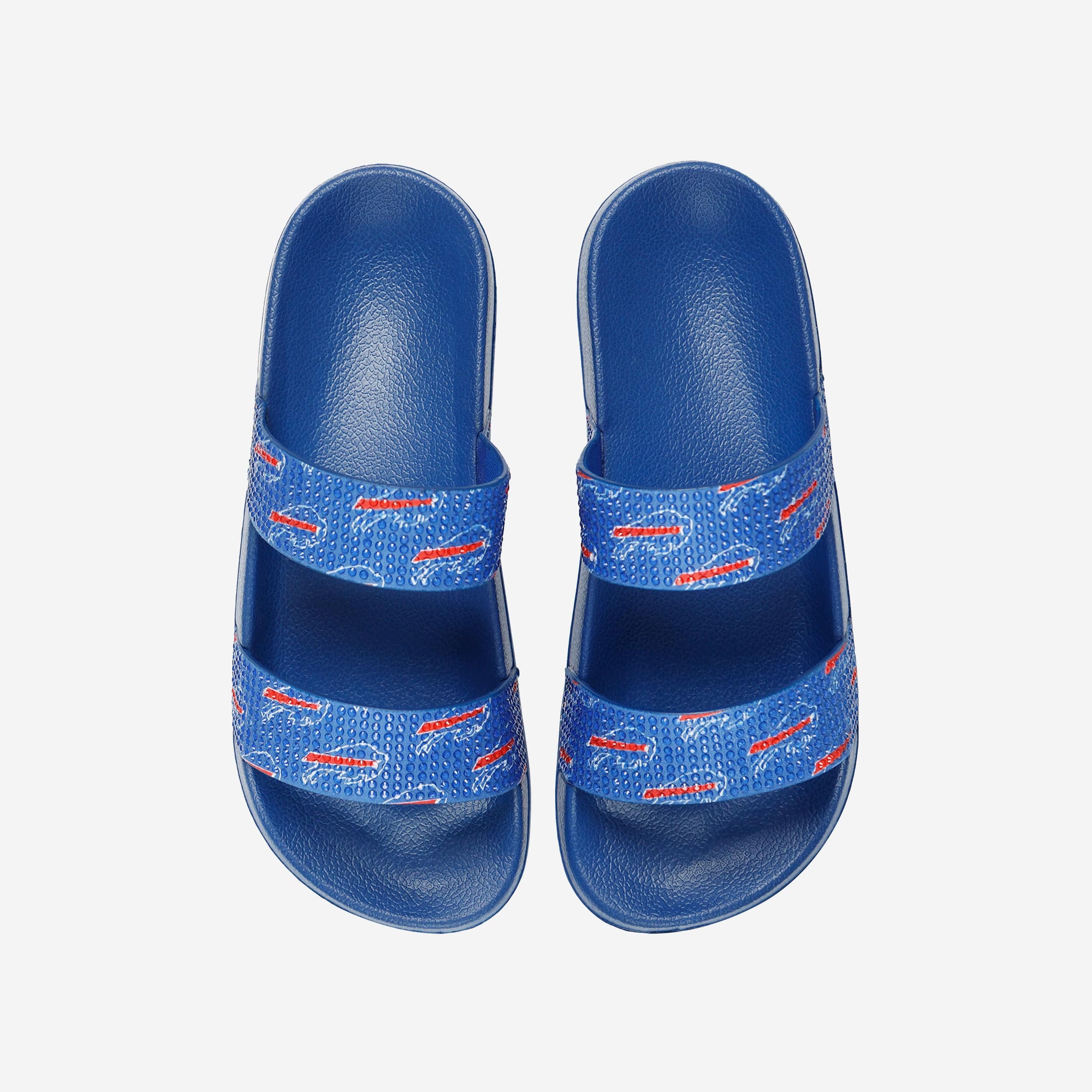 Buffalo Bills Womens Double Strap Shimmer Sandal