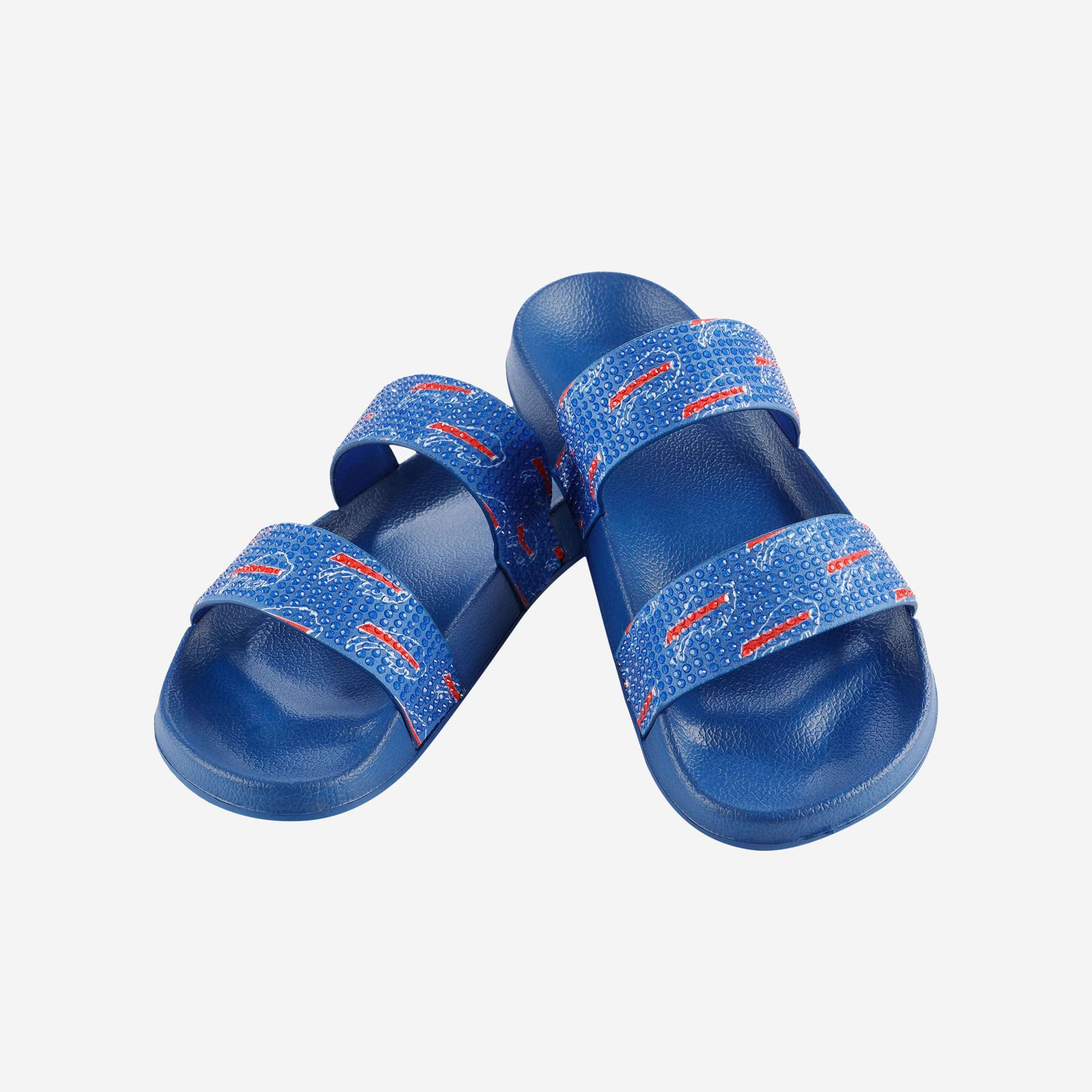 Buffalo Bills Womens Double Strap Shimmer Sandal 3 Buffalo Bills Womens Double Strap Shimmer Sandal