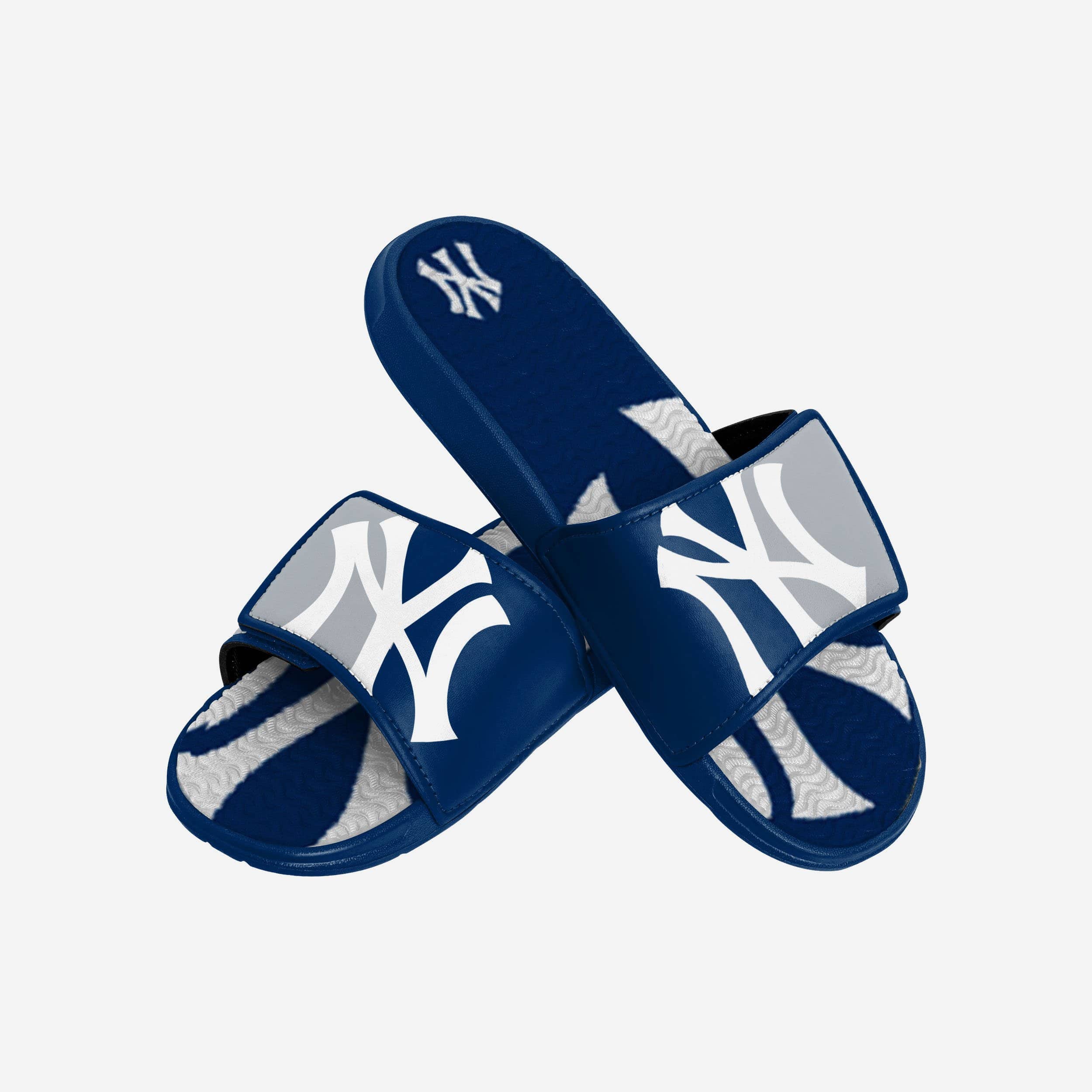 New York Yankees Colorblock Big Logo Gel Slide 3 New York Yankees Colorblock Big Logo Gel Slide