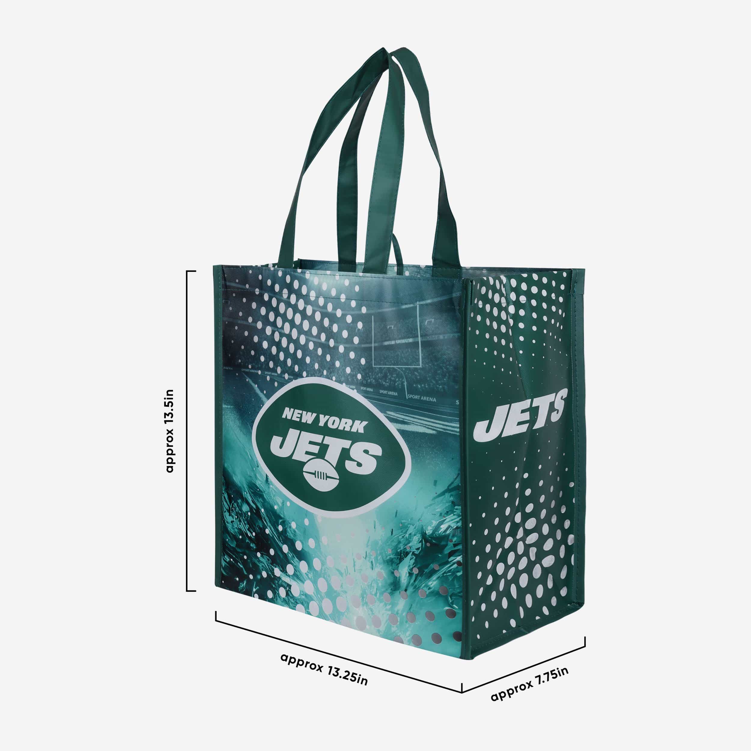 New York Jets 4 Pack Reusable Shopping Bag 3 New York Jets 4 Pack Reusable Shopping Bag