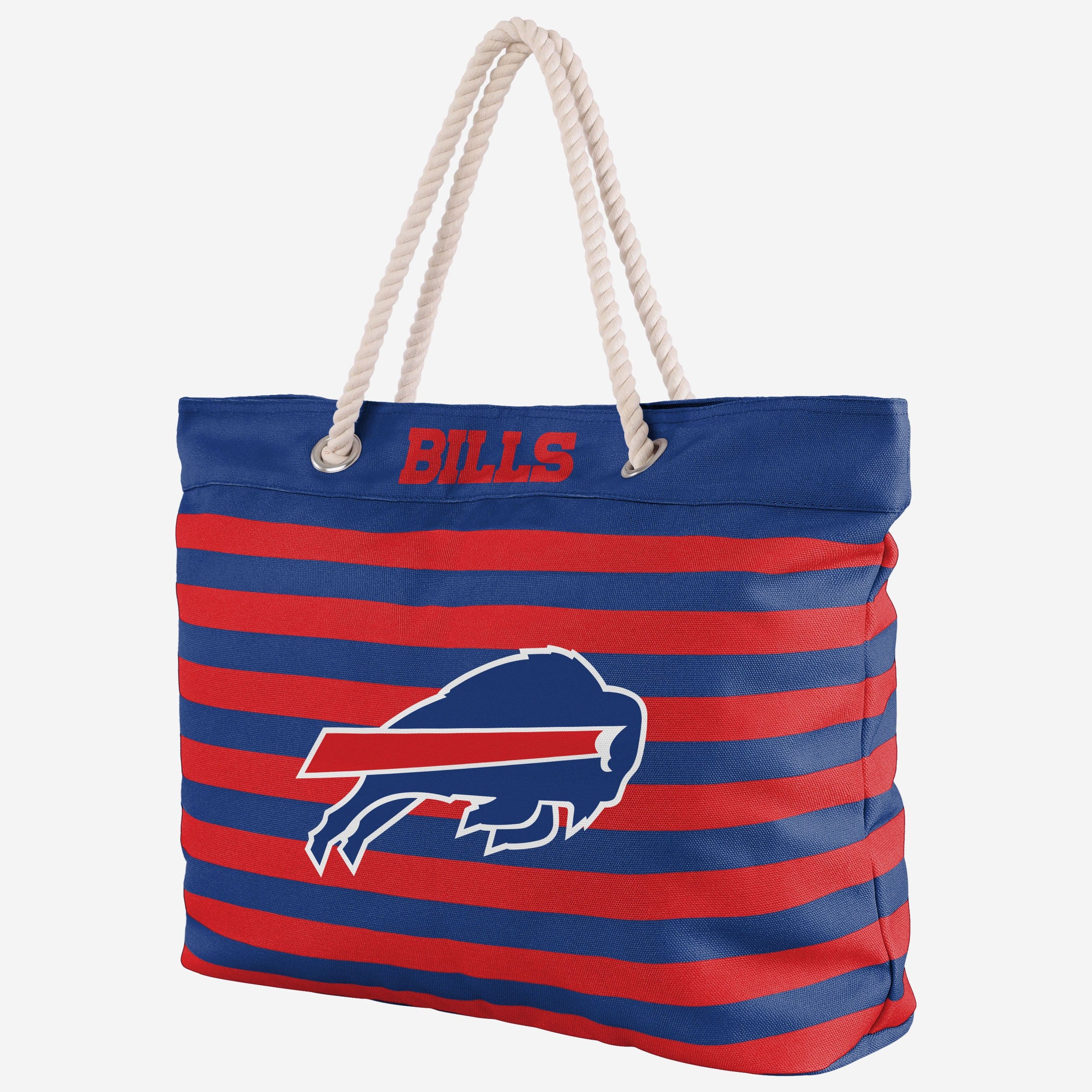 Buffalo Bills Nautical Stripe Tote Bag 2 Buffalo Bills Nautical Stripe Tote Bag