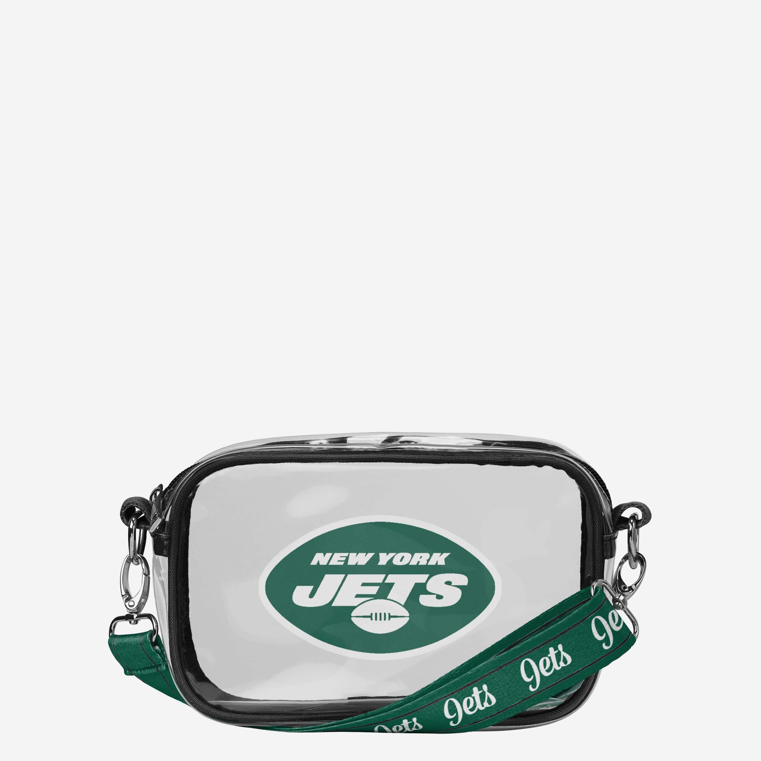 New York Jets Team Stripe Clear Crossbody Bag