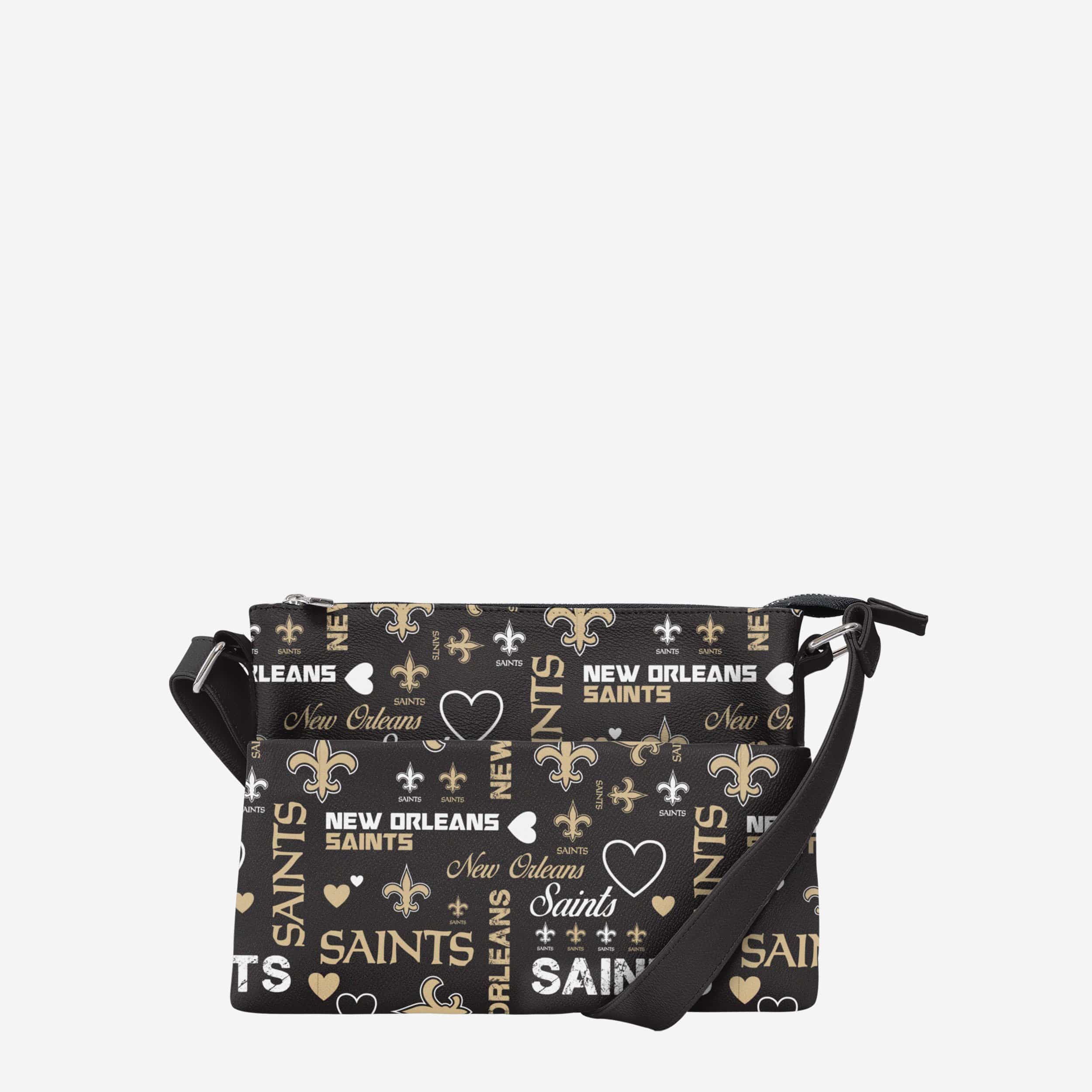 New Orleans Saints Logo Love Crossbody Purse 1 New Orleans Saints Logo Love Crossbody Purse