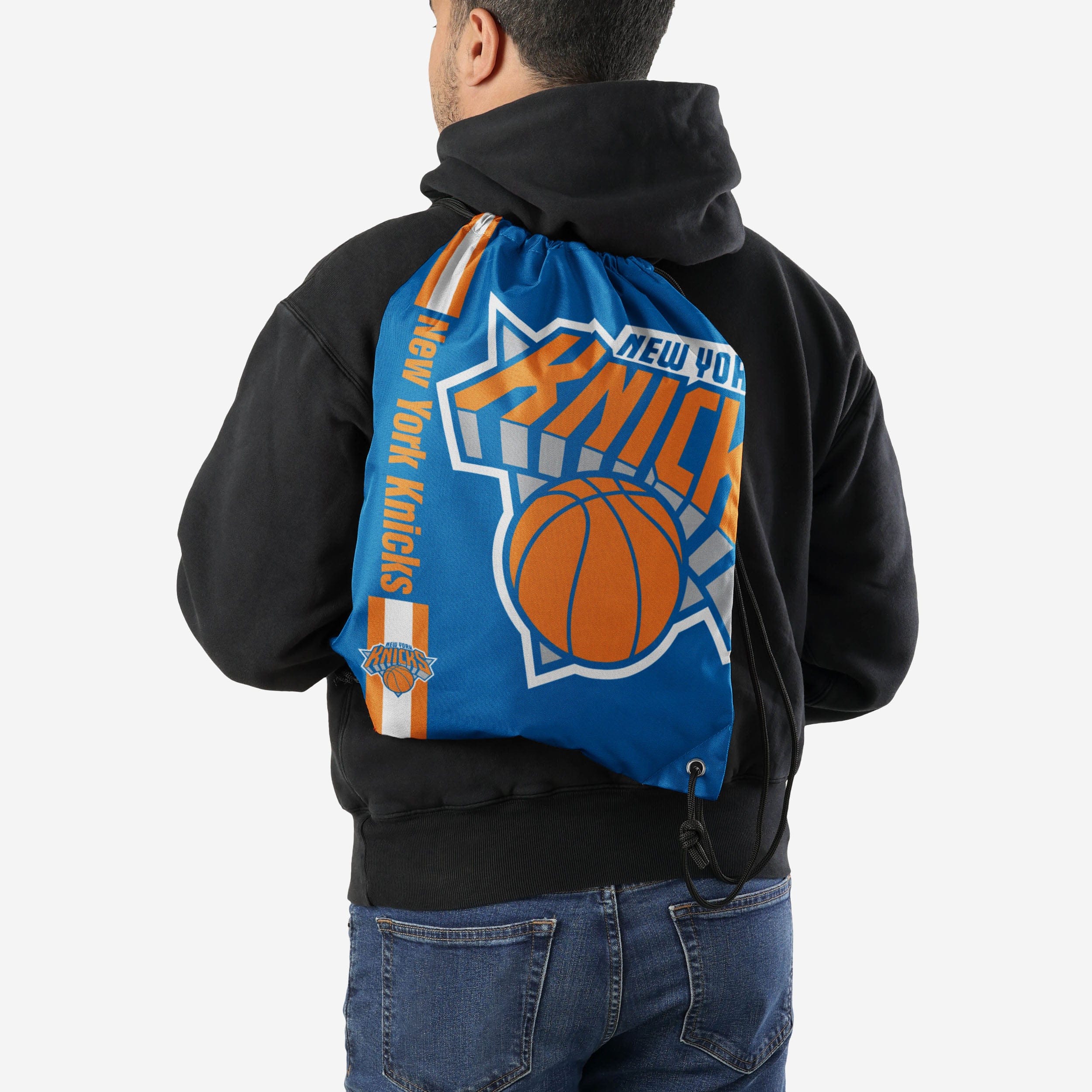 New York Knicks Big Logo Drawstring Backpack 2 New York Knicks Big Logo Drawstring Backpack