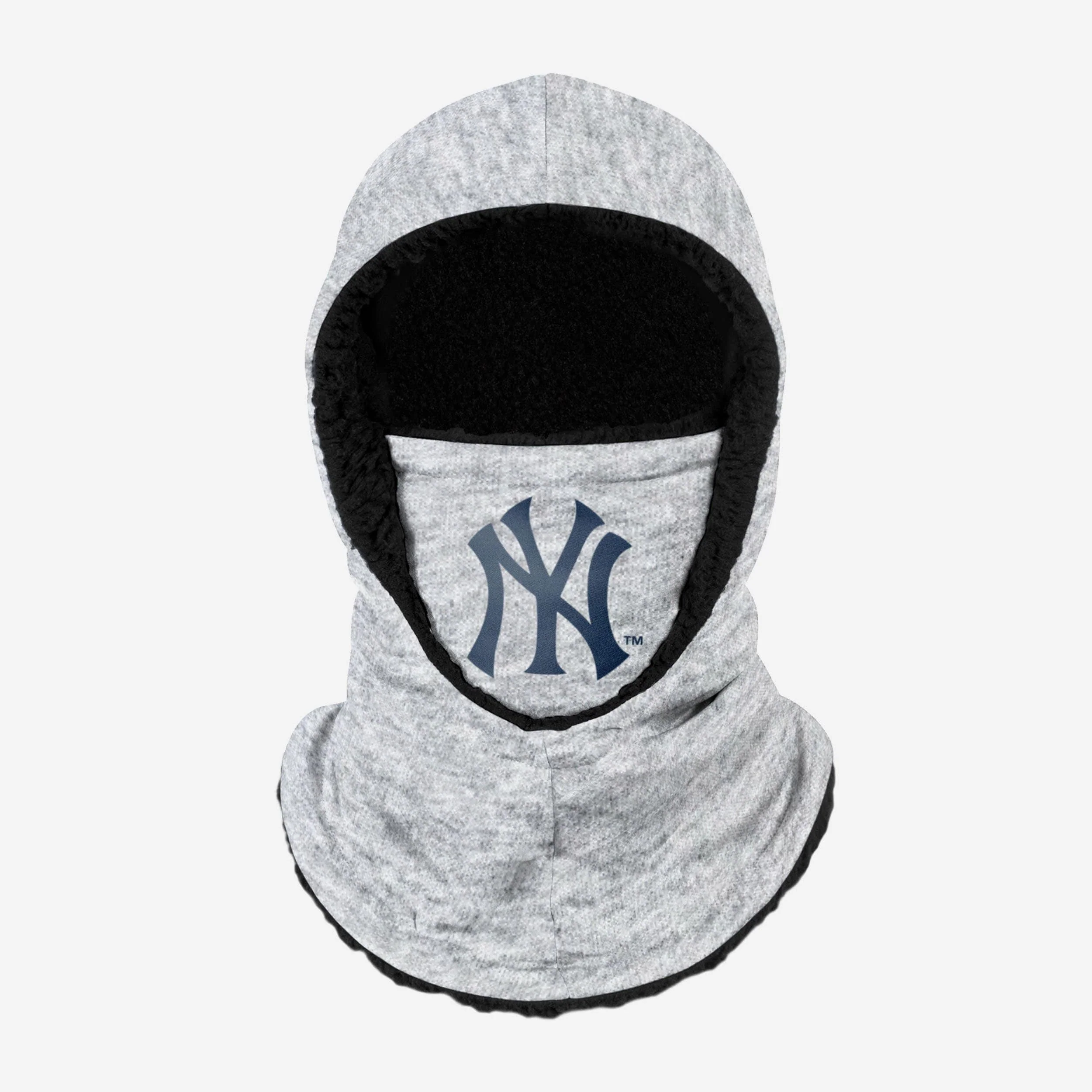 New York Yankees Heather Grey Big Logo Hooded Gaiter 1 New York Yankees Heather Grey Big Logo Hooded Gaiter