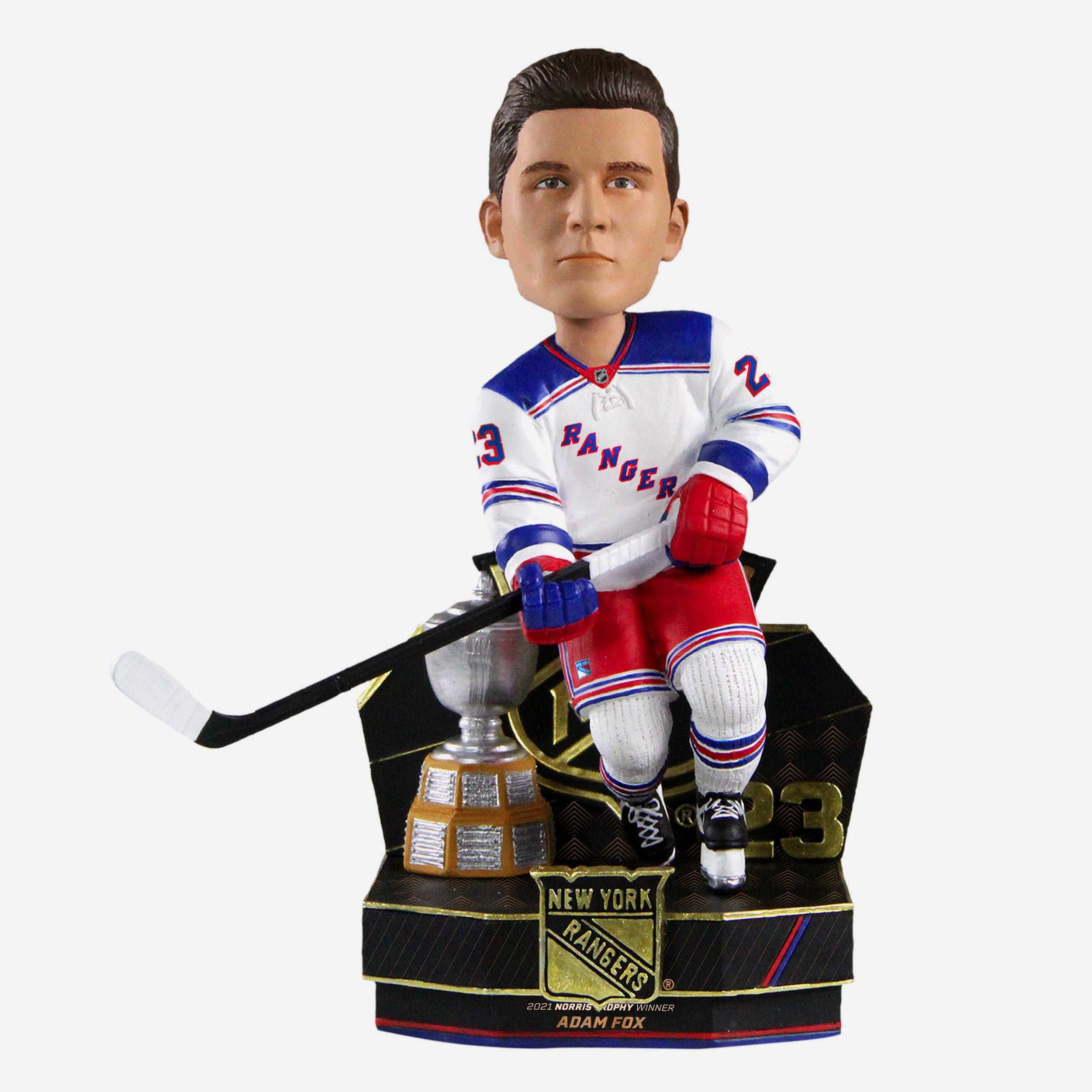 Adam Fox New York Rangers Norris Trophy Bobblehead