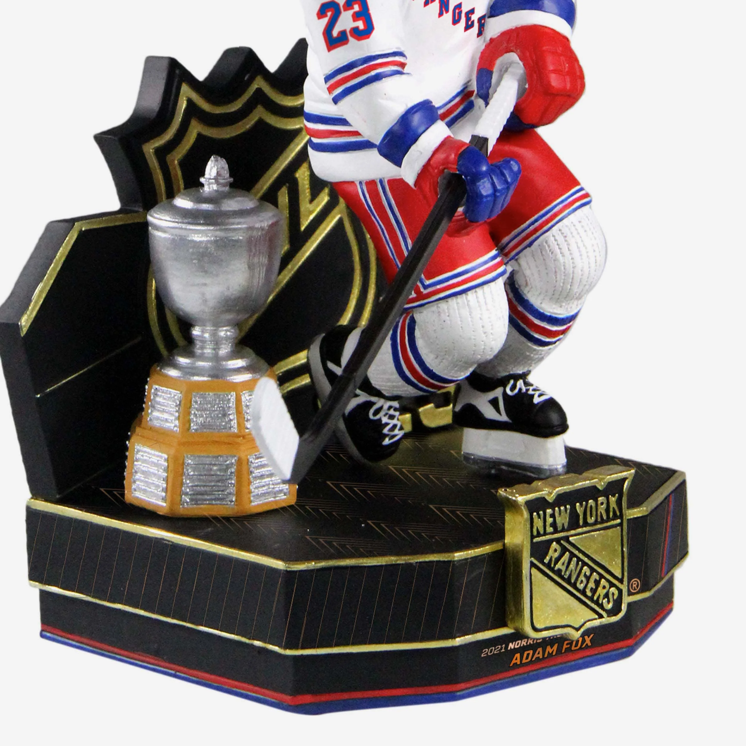 Adam Fox New York Rangers Norris Trophy Bobblehead 3 Adam Fox New York Rangers Norris Trophy Bobblehead