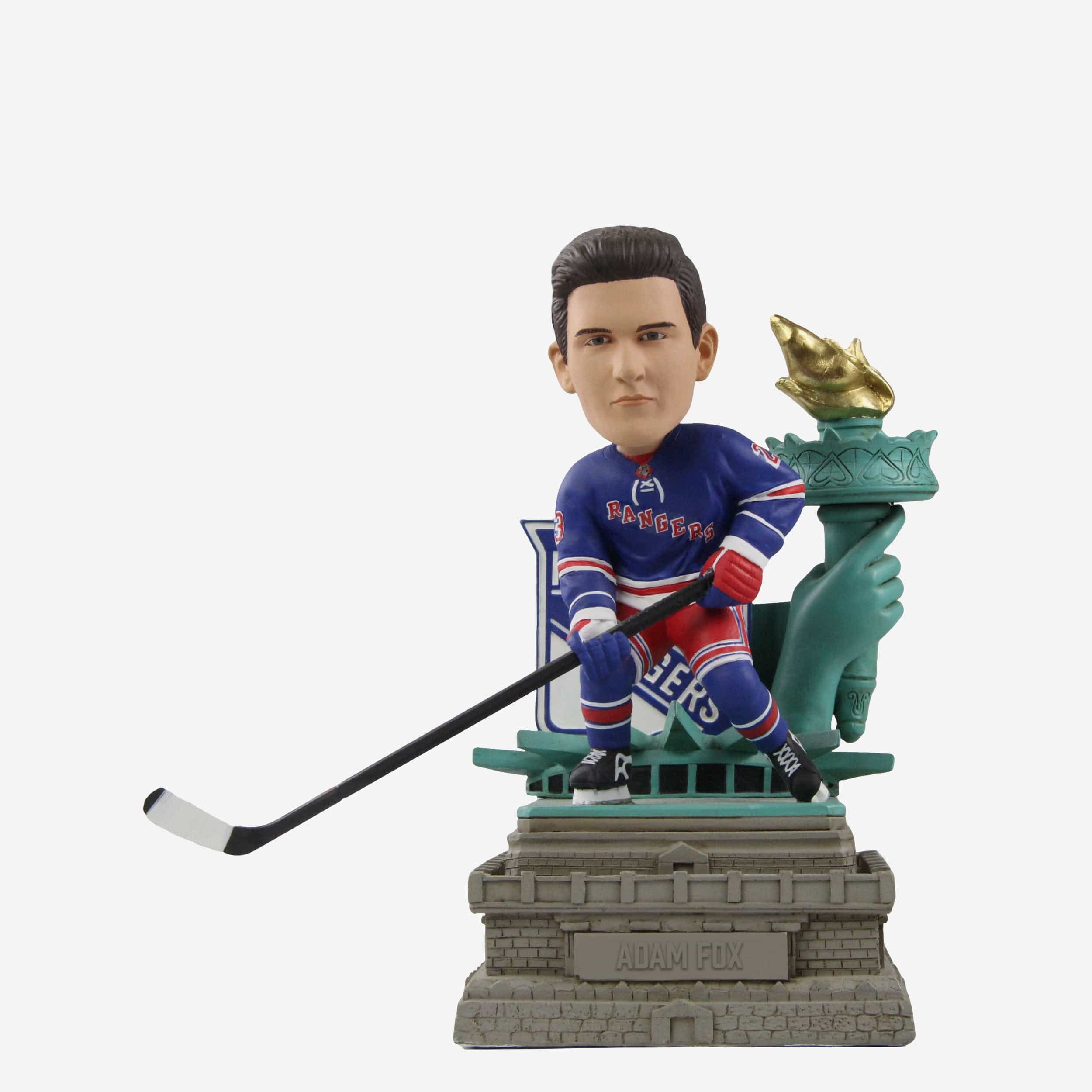 Adam Fox New York Rangers Statue Of Liberty Bobblehead