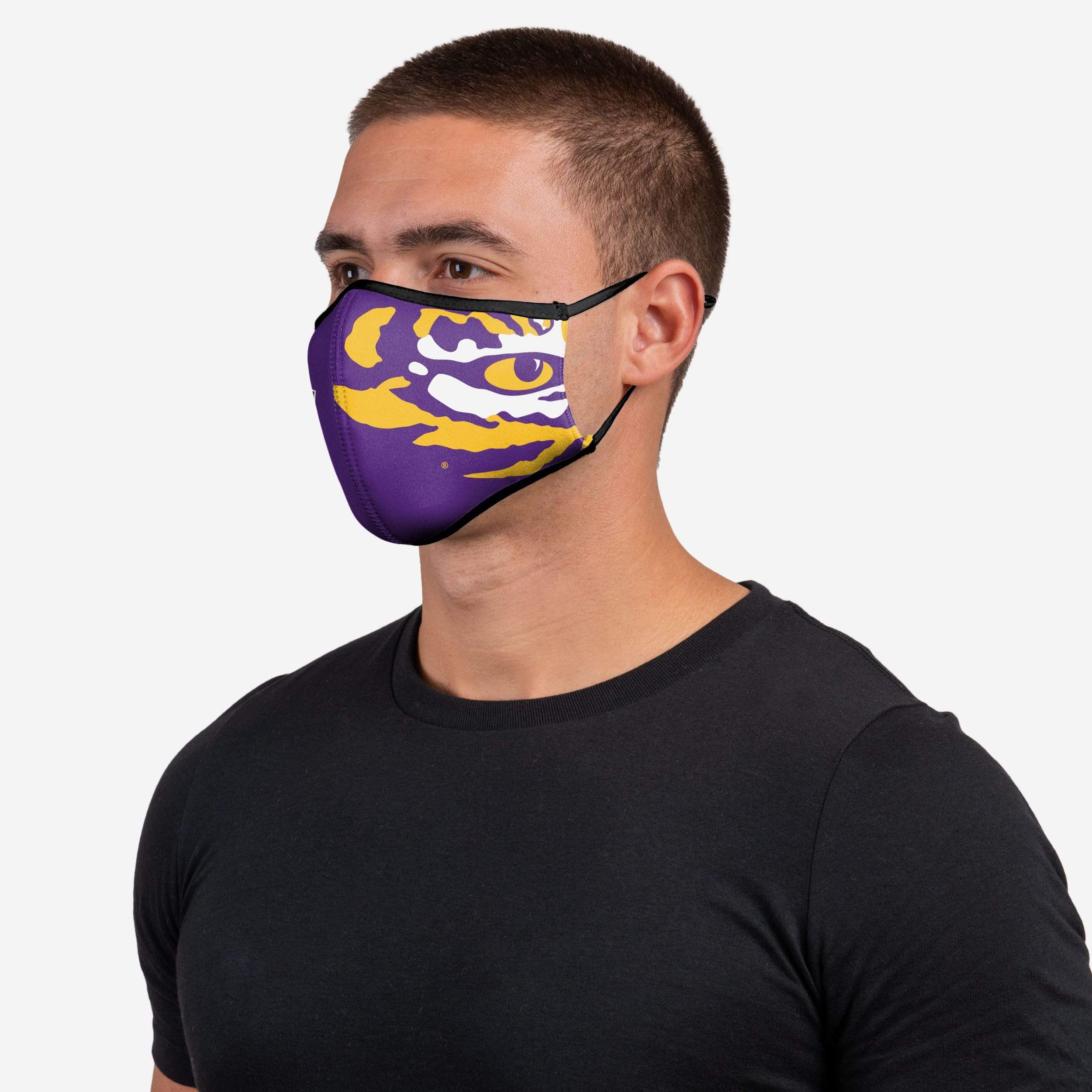 LSU Tigers Thematic Sport 3 Pack Face Cover 2 LSU Tigers Thematic Sport 3 Pack Face Cover