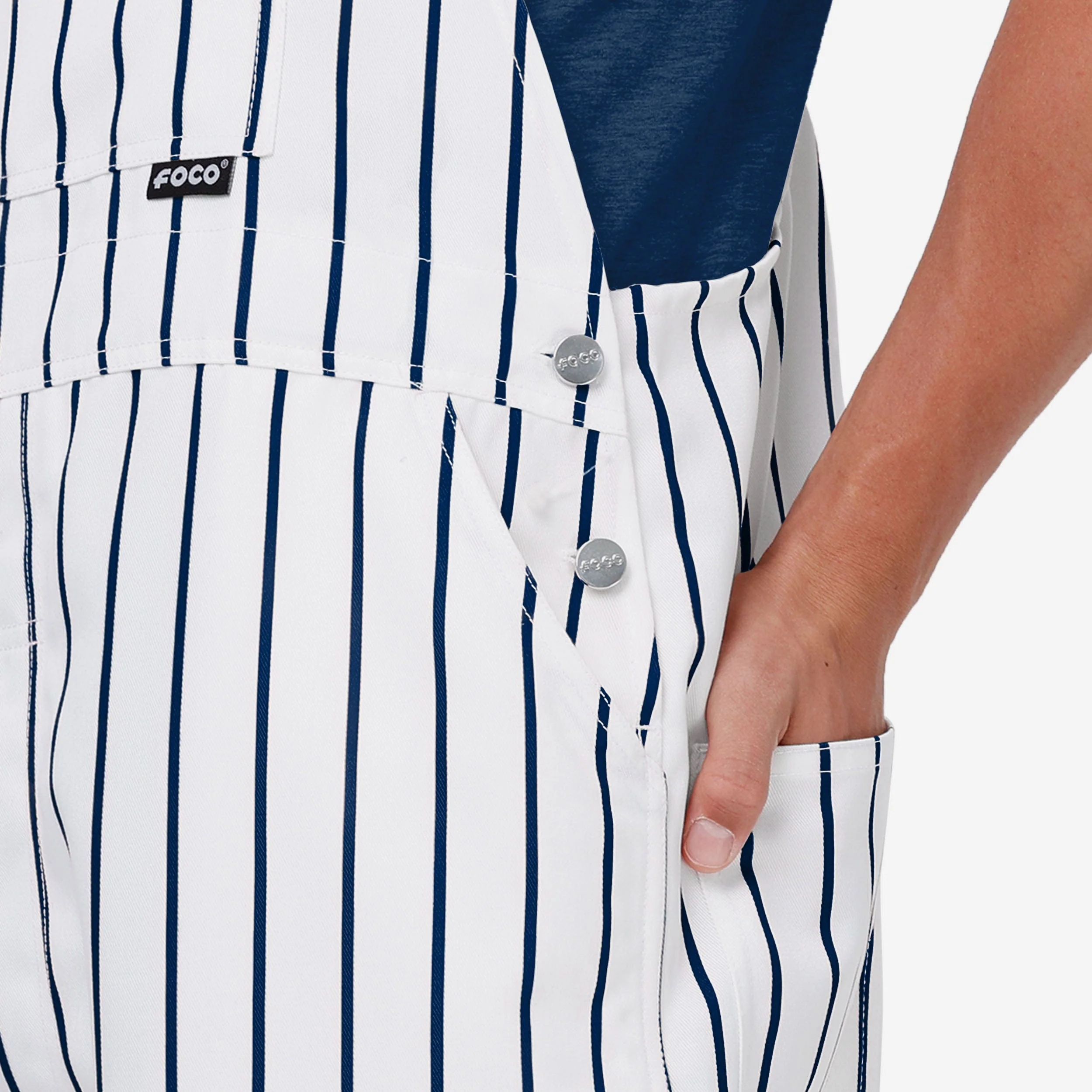 New York Yankees Mens Pinstripe Bib Overalls 5 New York Yankees Mens Pinstripe Bib Overalls
