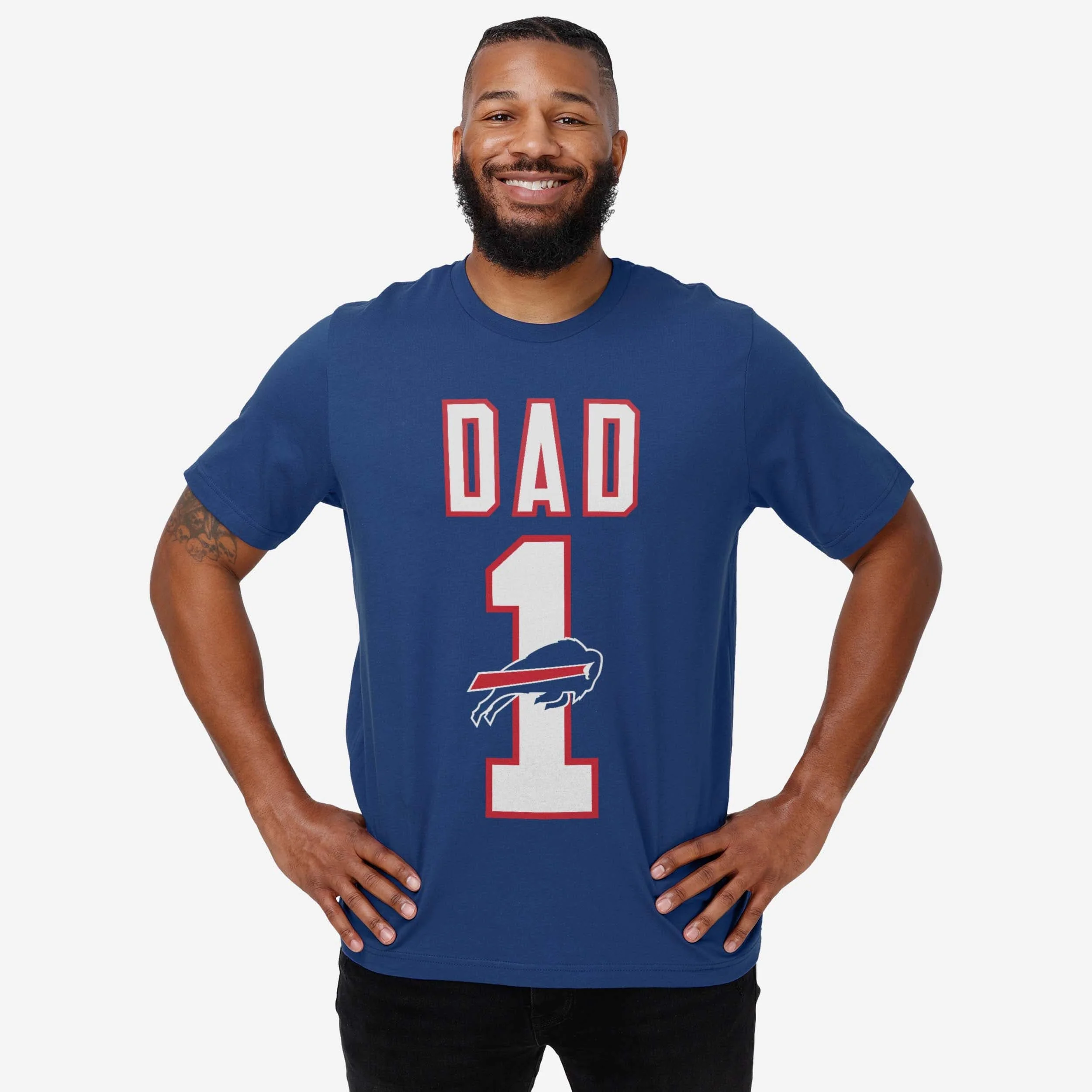 Buffalo Bills Number 1 Dad T-Shirt 2 Buffalo Bills Number 1 Dad T-Shirt