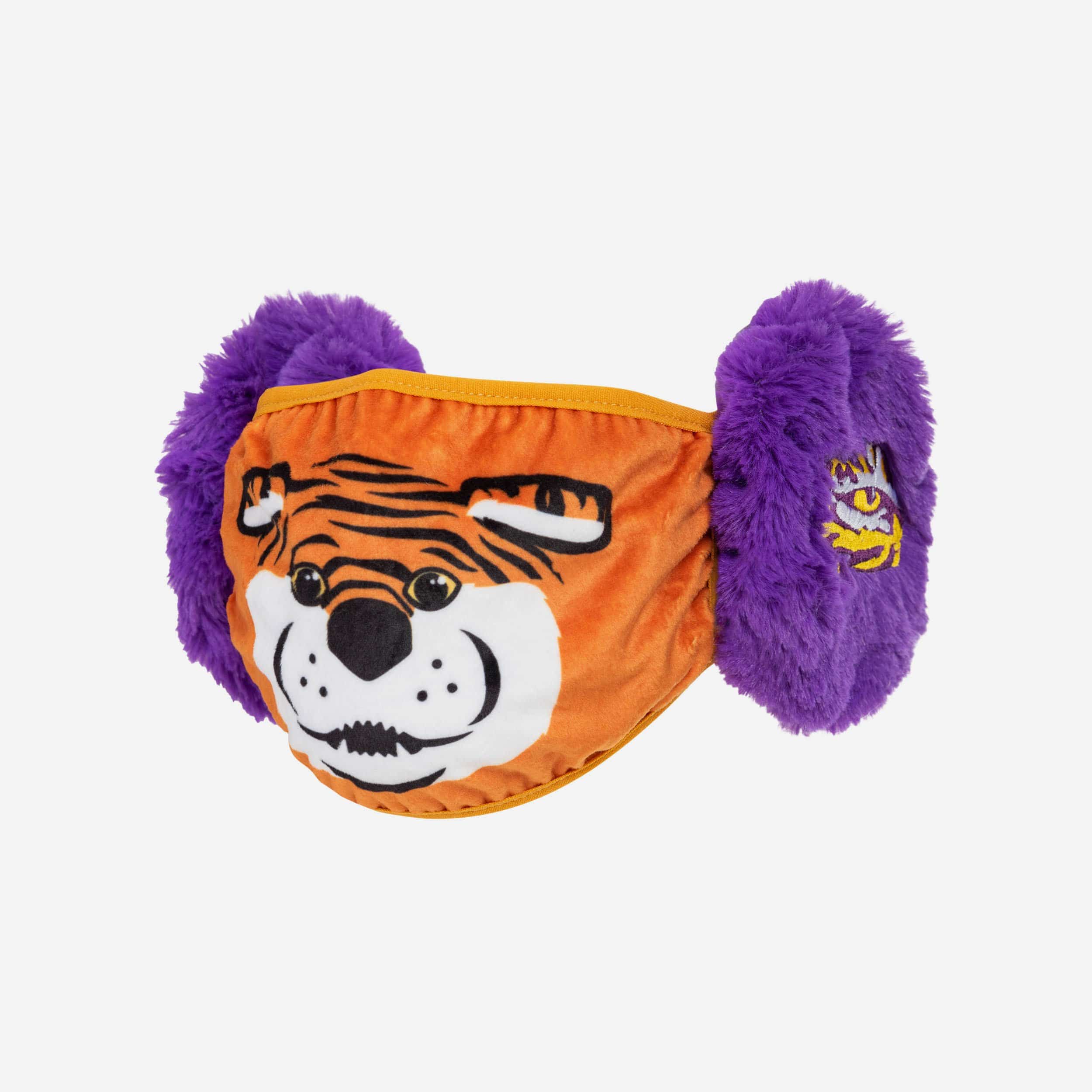 Mike The Tiger LSU Tigers Mascot Earmuff Face Cover 2 Mike The Tiger LSU Tigers Mascot Earmuff Face Cover