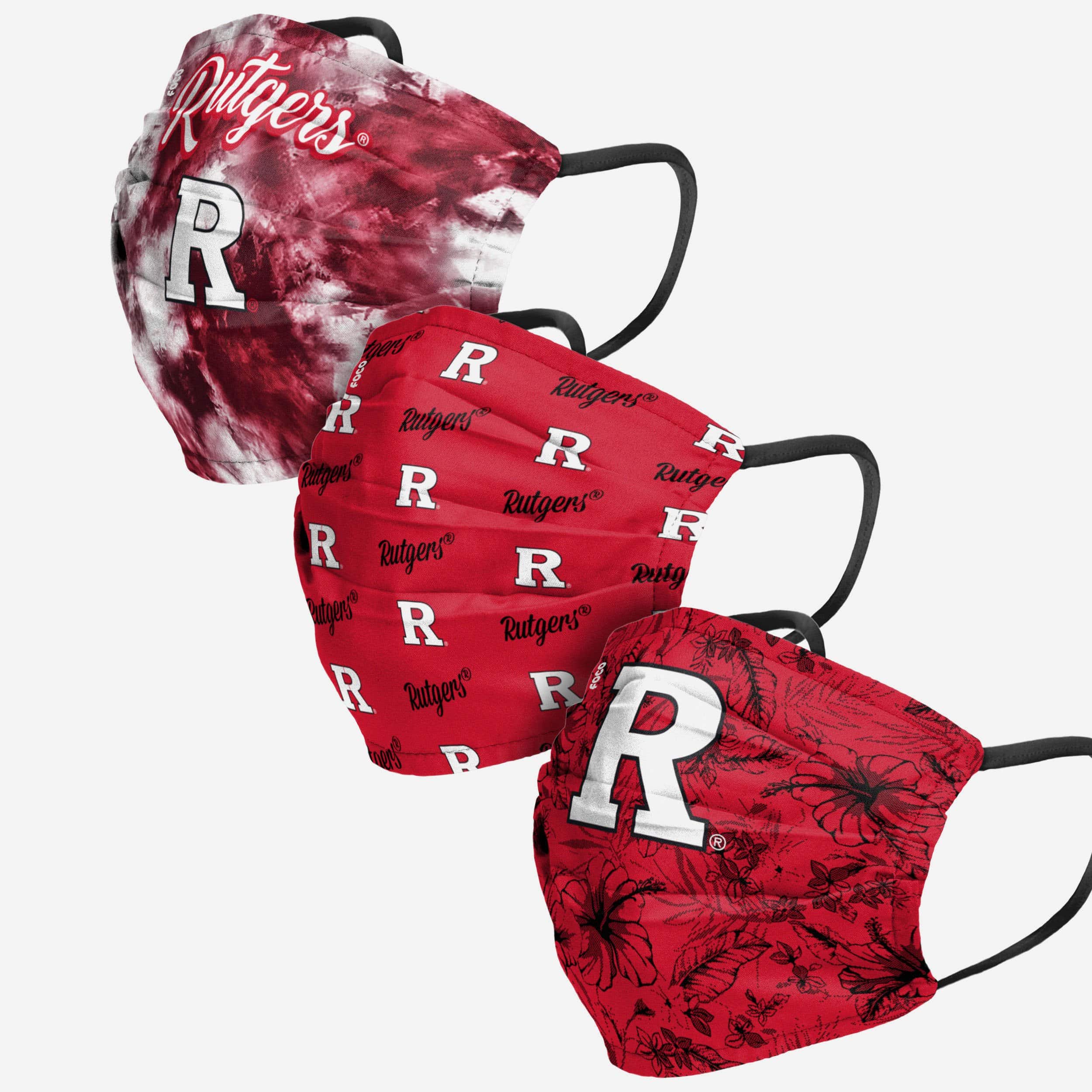 Rutgers Scarlet Knights Womens Matchday 3 Pack Face Cover