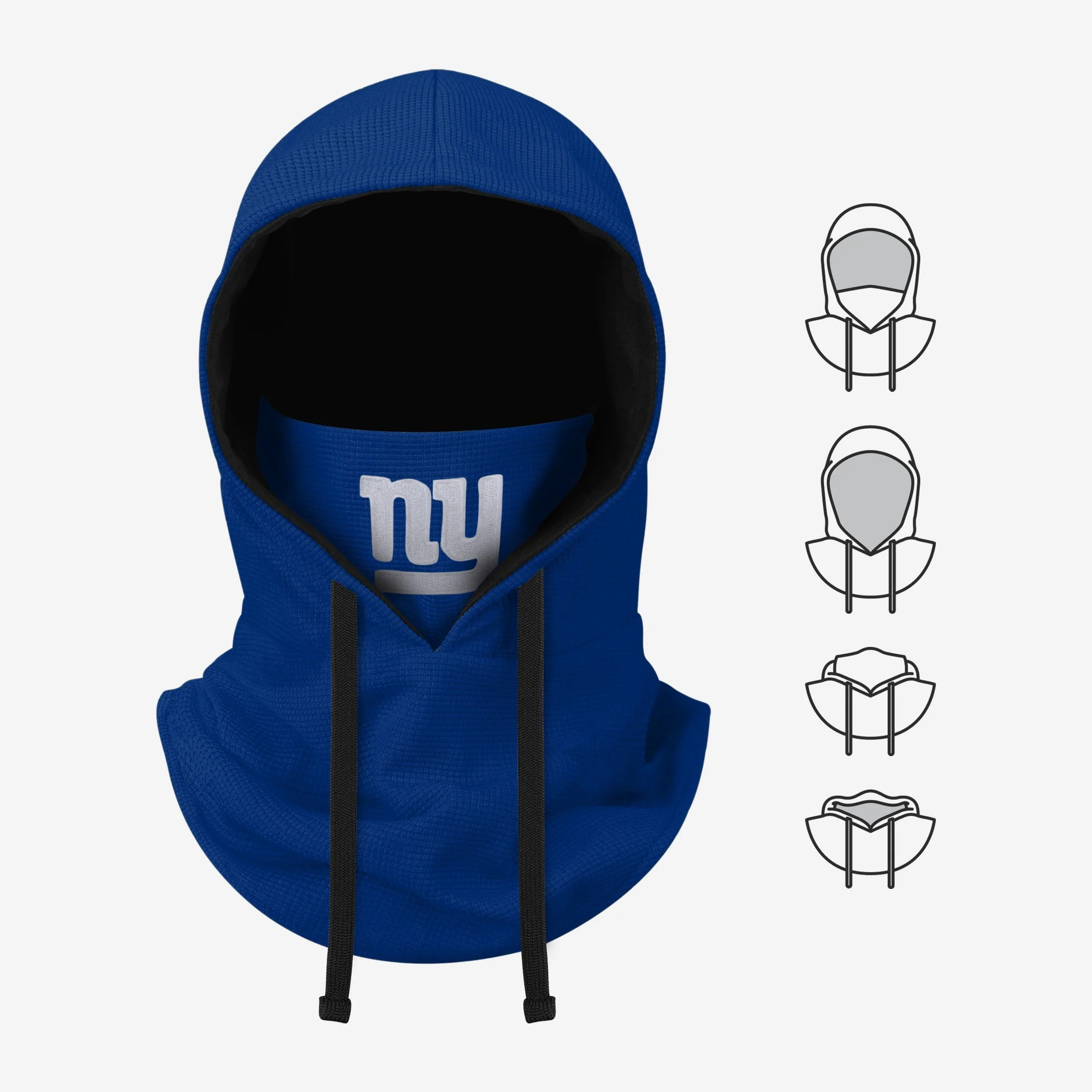 New York Giants Waffle Drawstring Hooded Gaiter 5 New York Giants Waffle Drawstring Hooded Gaiter