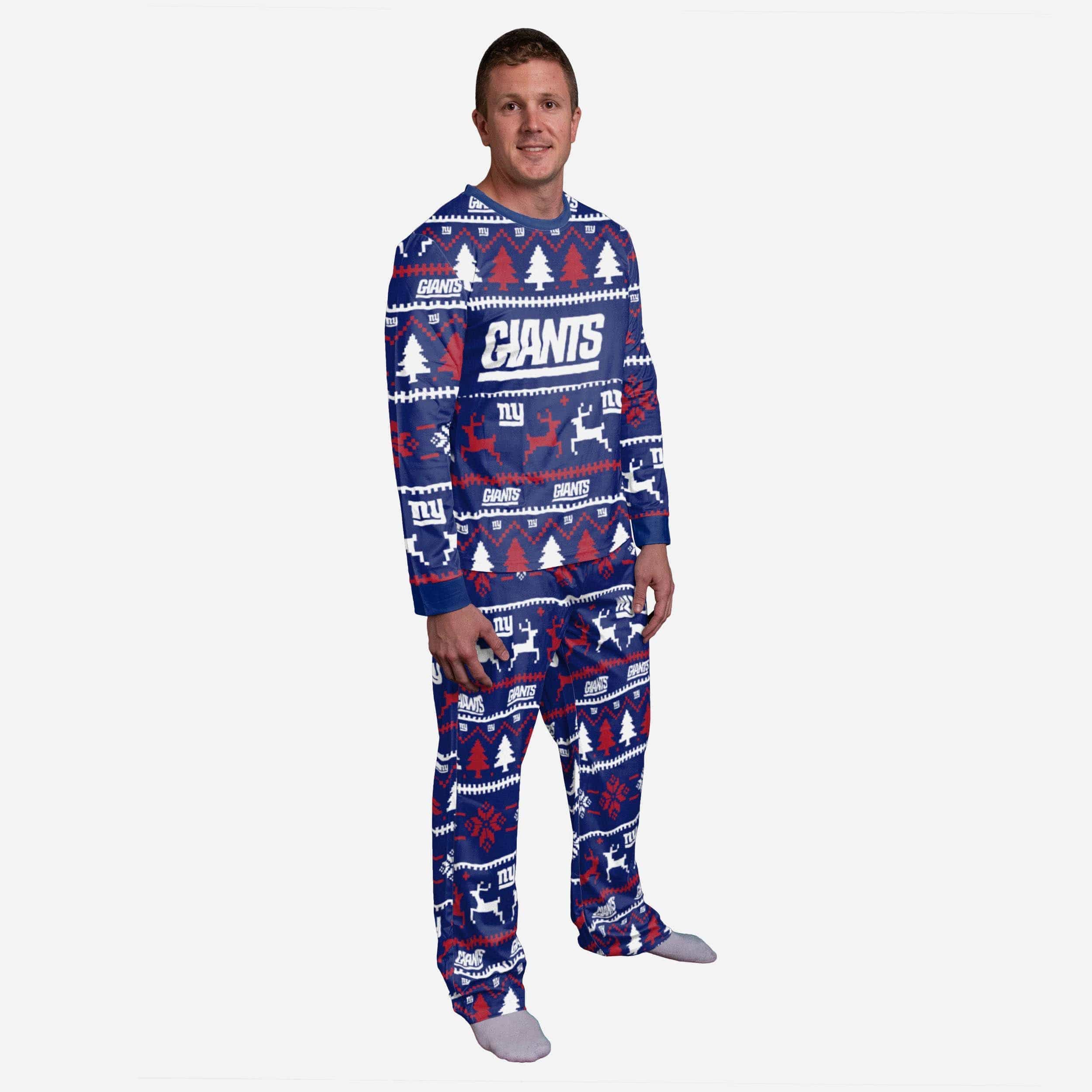 New York Giants Family Holiday Pajamas 1 New York Giants Family Holiday Pajamas