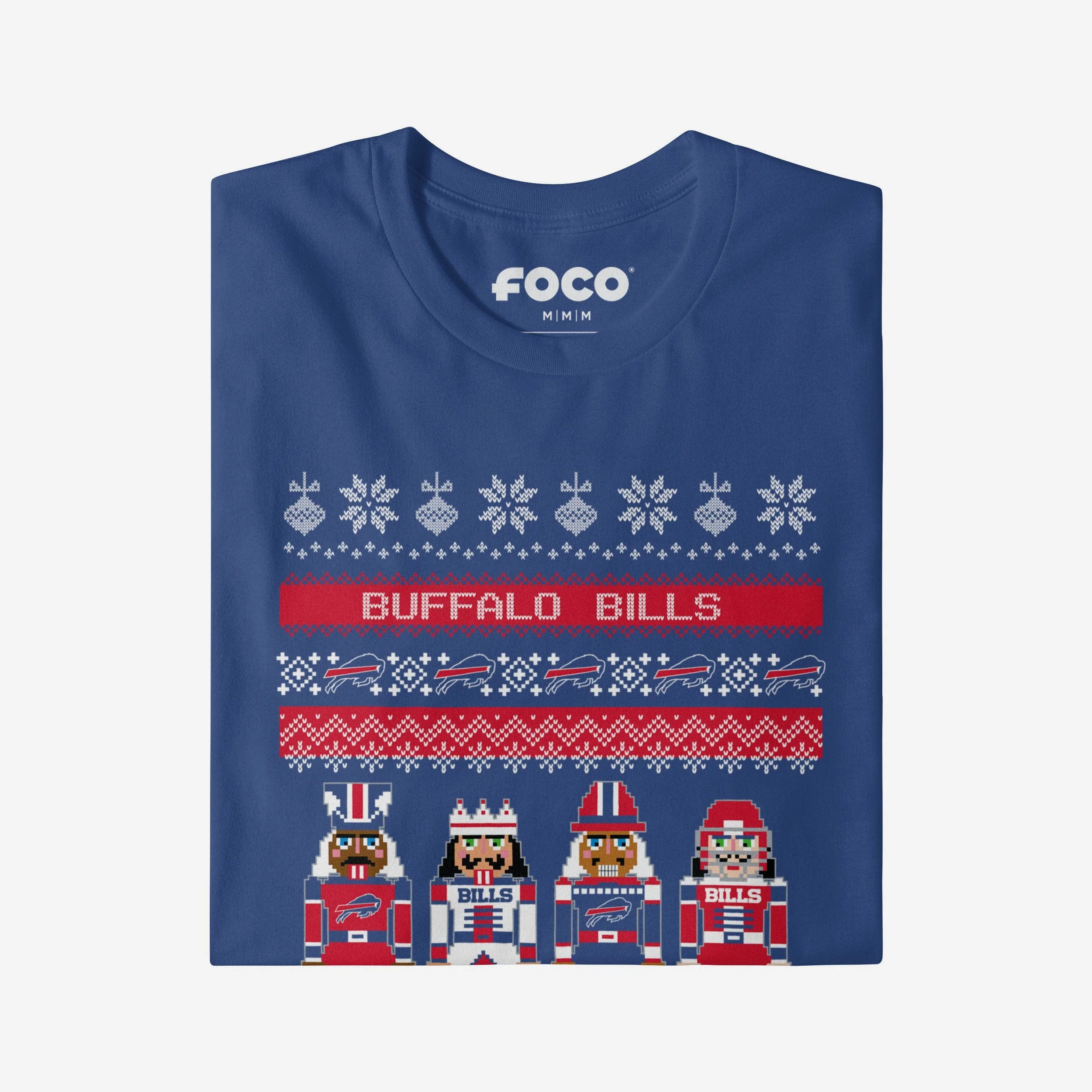 Buffalo Bills Holiday Nutcracker Sweater T-Shirt 4 Buffalo Bills Holiday Nutcracker Sweater T-Shirt