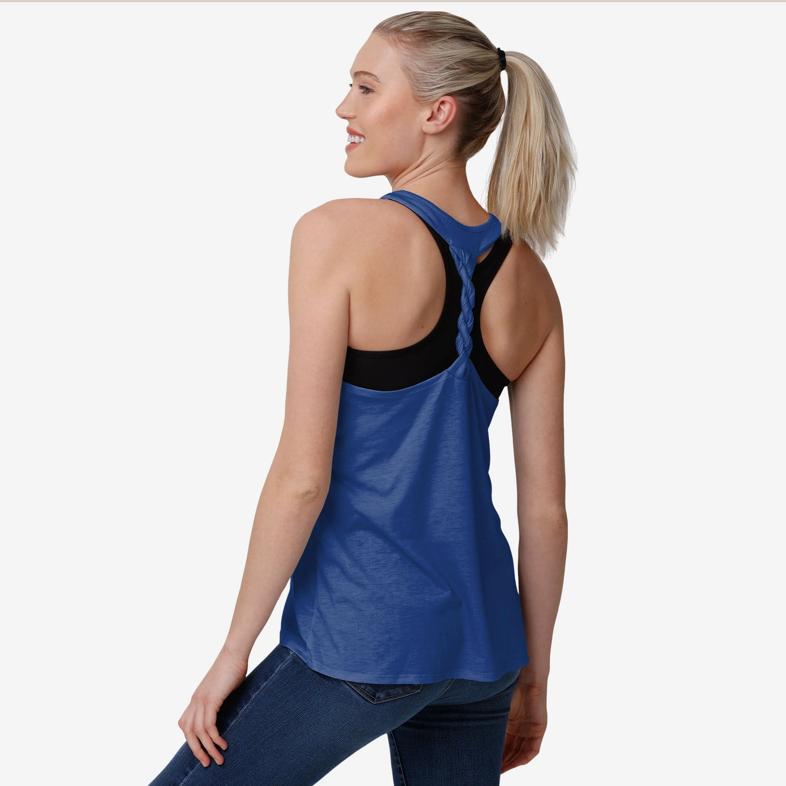 Buffalo Bills Womens Team Twist Sleeveless Top 2 Buffalo Bills Womens Team Twist Sleeveless Top
