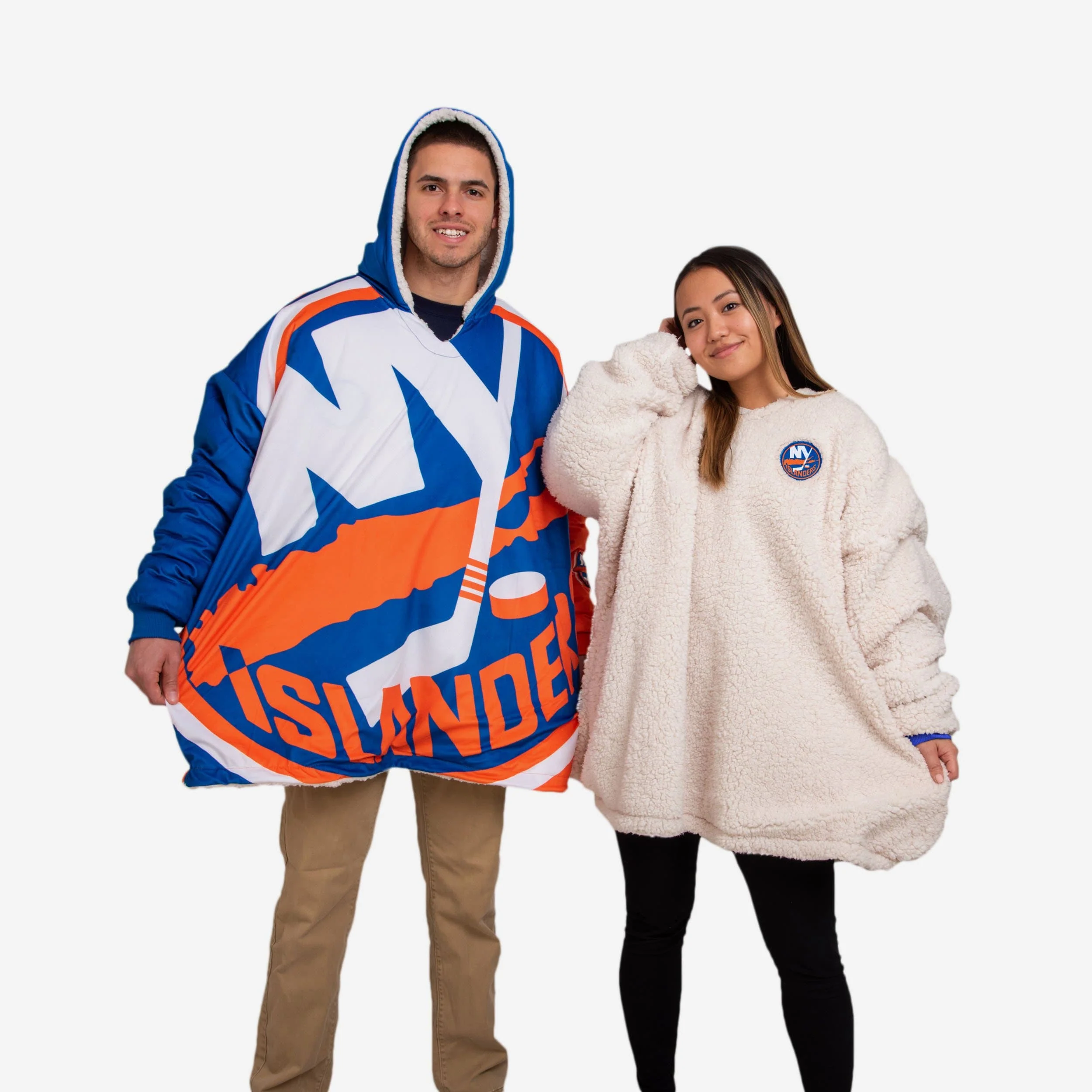 New York Islanders Reversible Colorblock Hoodeez 1 New York Islanders Reversible Colorblock Hoodeez