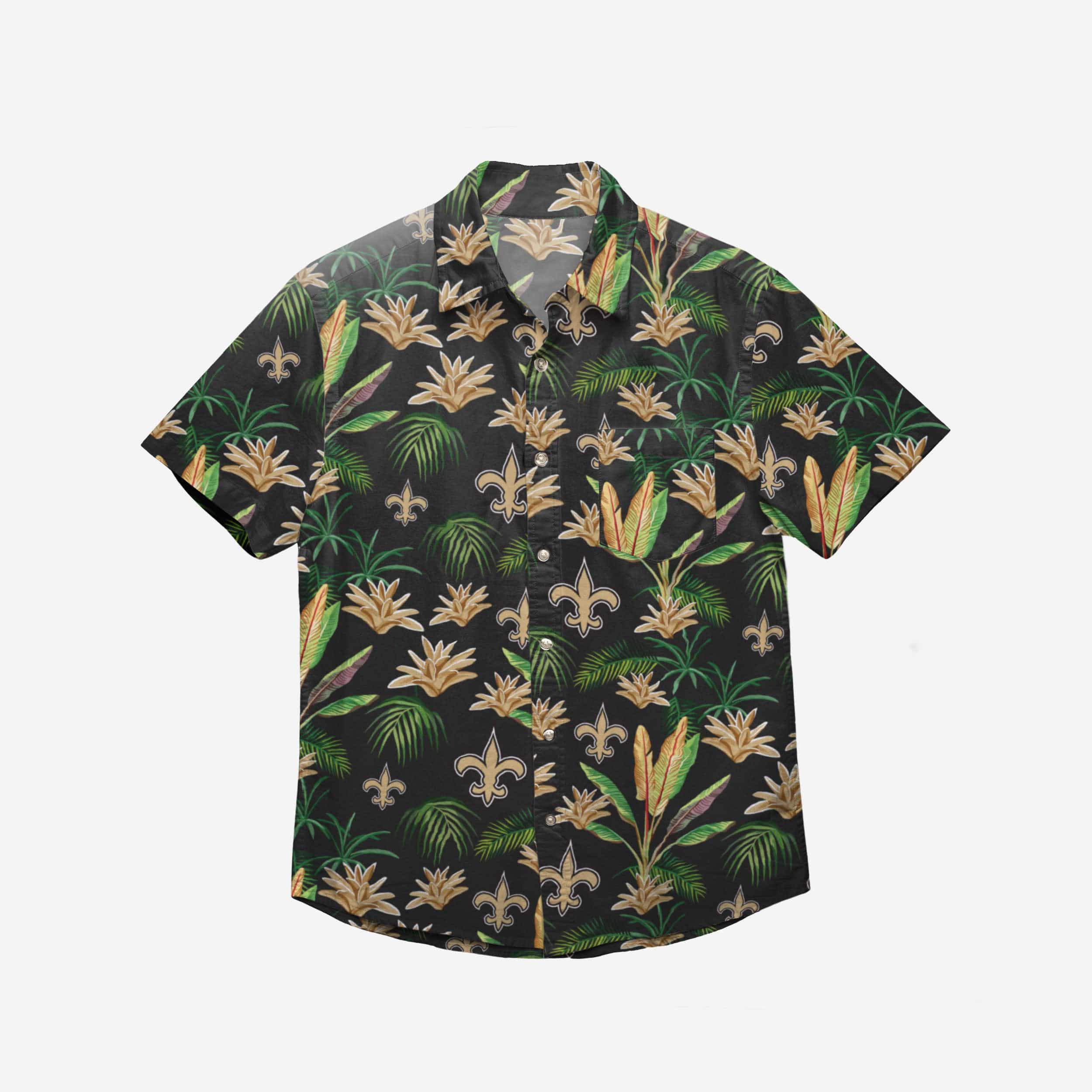 New Orleans Saints Victory Vacay Button Up Shirt 4 New Orleans Saints Victory Vacay Button Up Shirt