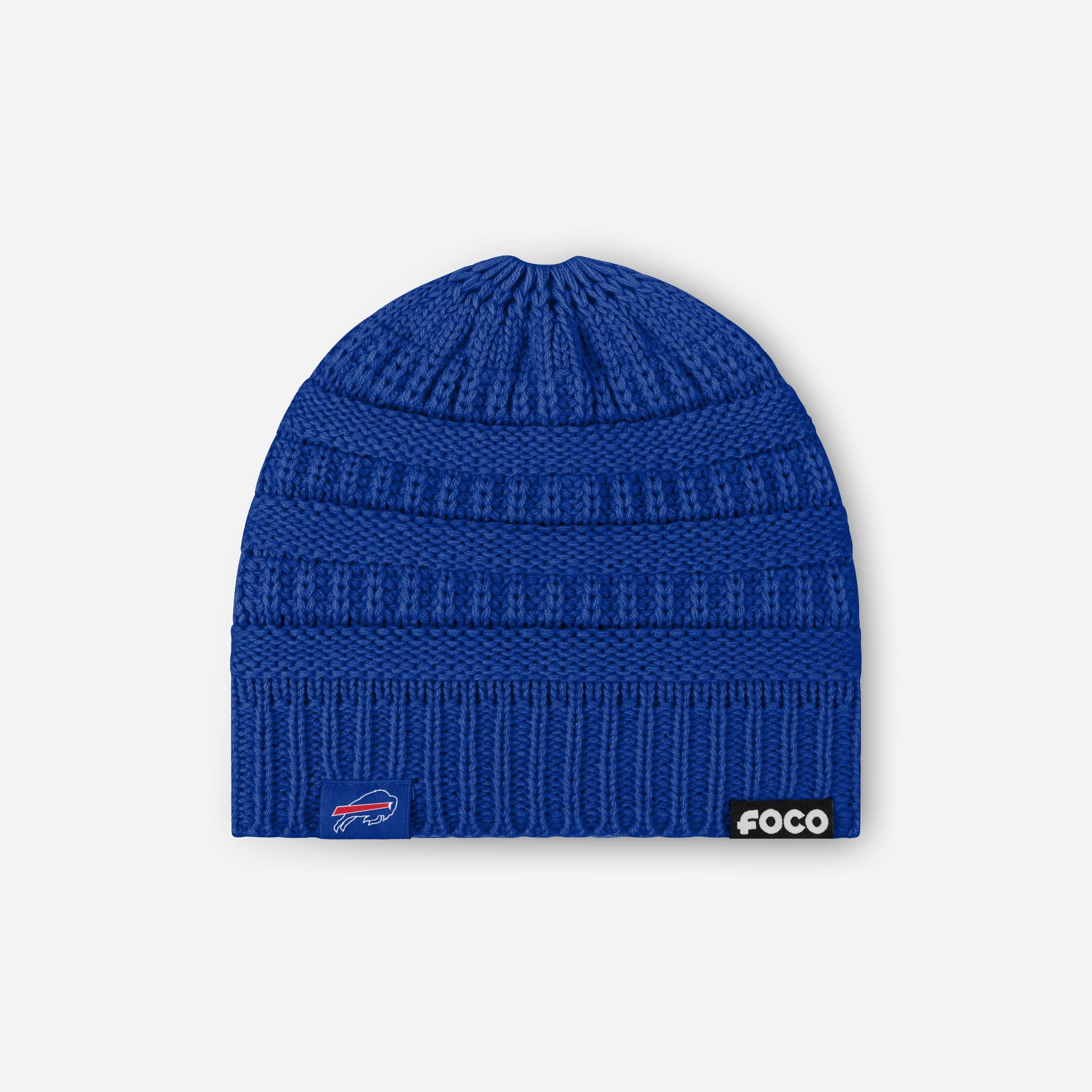 Buffalo Bills Womens Solid Ponytail Beanie