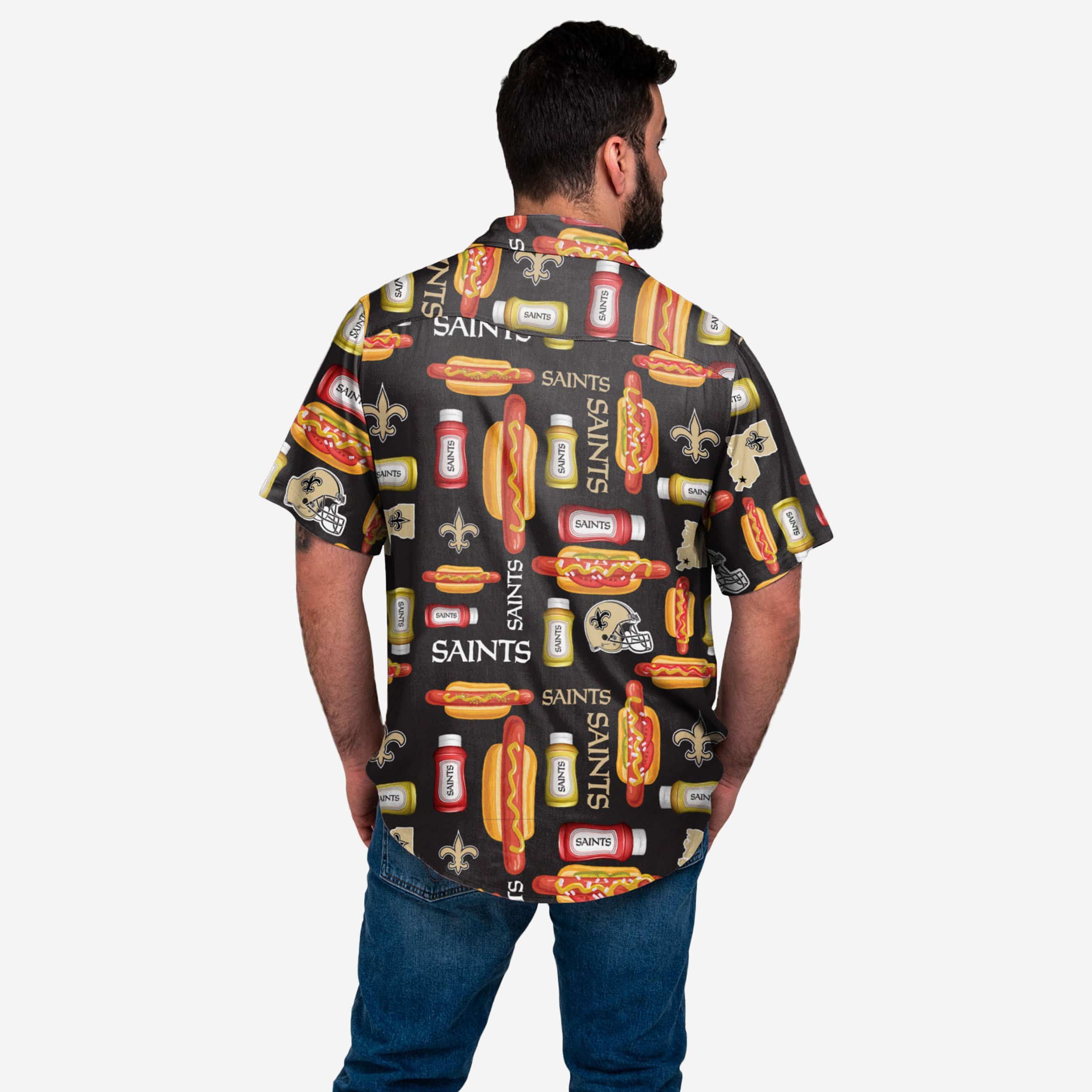 New Orleans Saints Grill Pro Button Up Shirt 2 New Orleans Saints Grill Pro Button Up Shirt