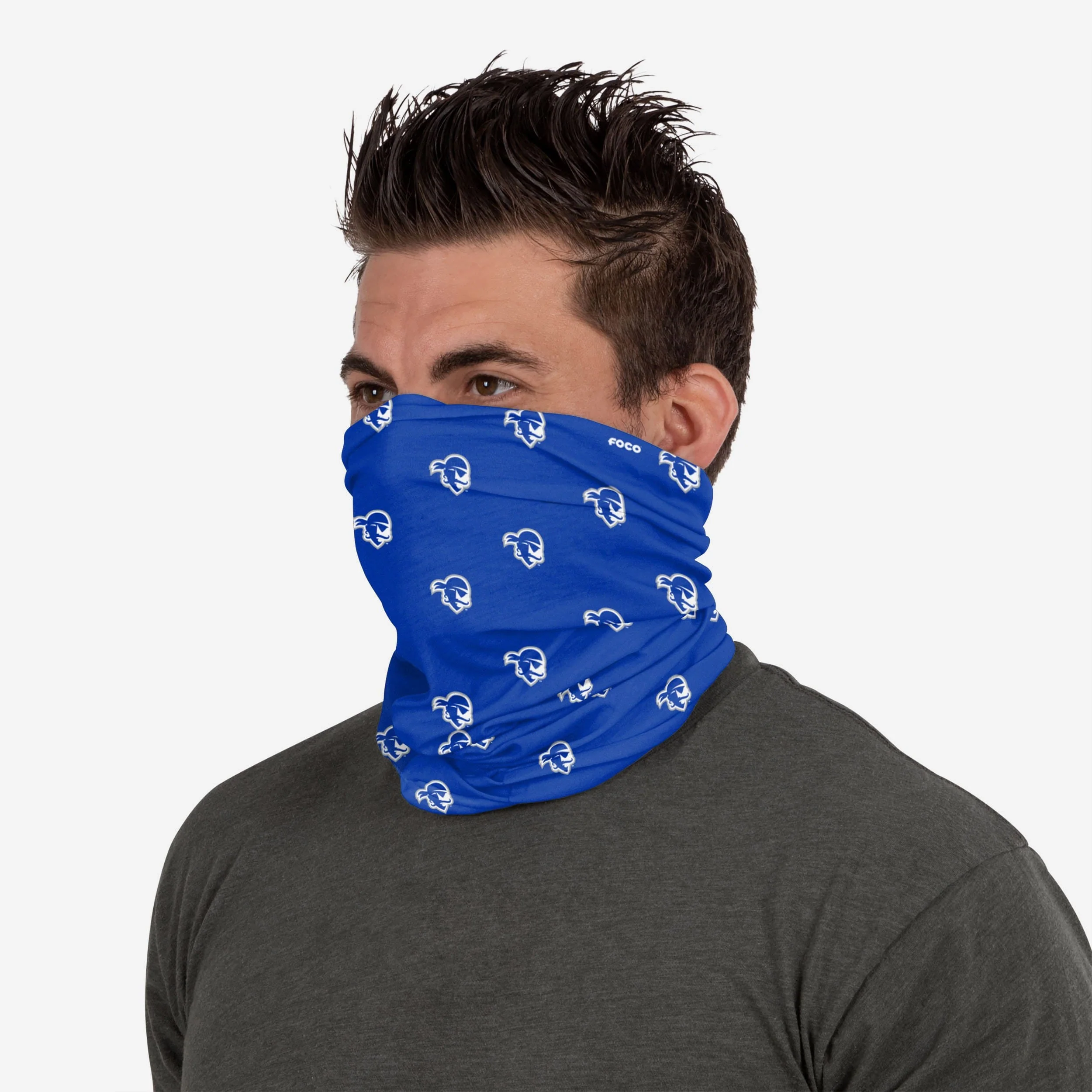 Seton Hall Pirates Mini Print Logo Gaiter Scarf 4 Seton Hall Pirates Mini Print Logo Gaiter Scarf