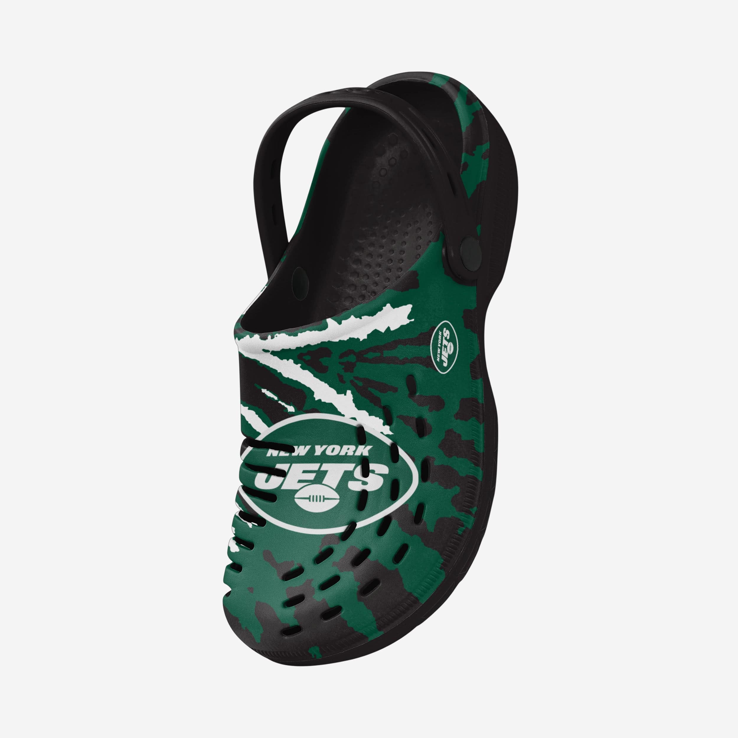 New York Jets Tie-Dye Clog With Strap 2 New York Jets Tie-Dye Clog With Strap