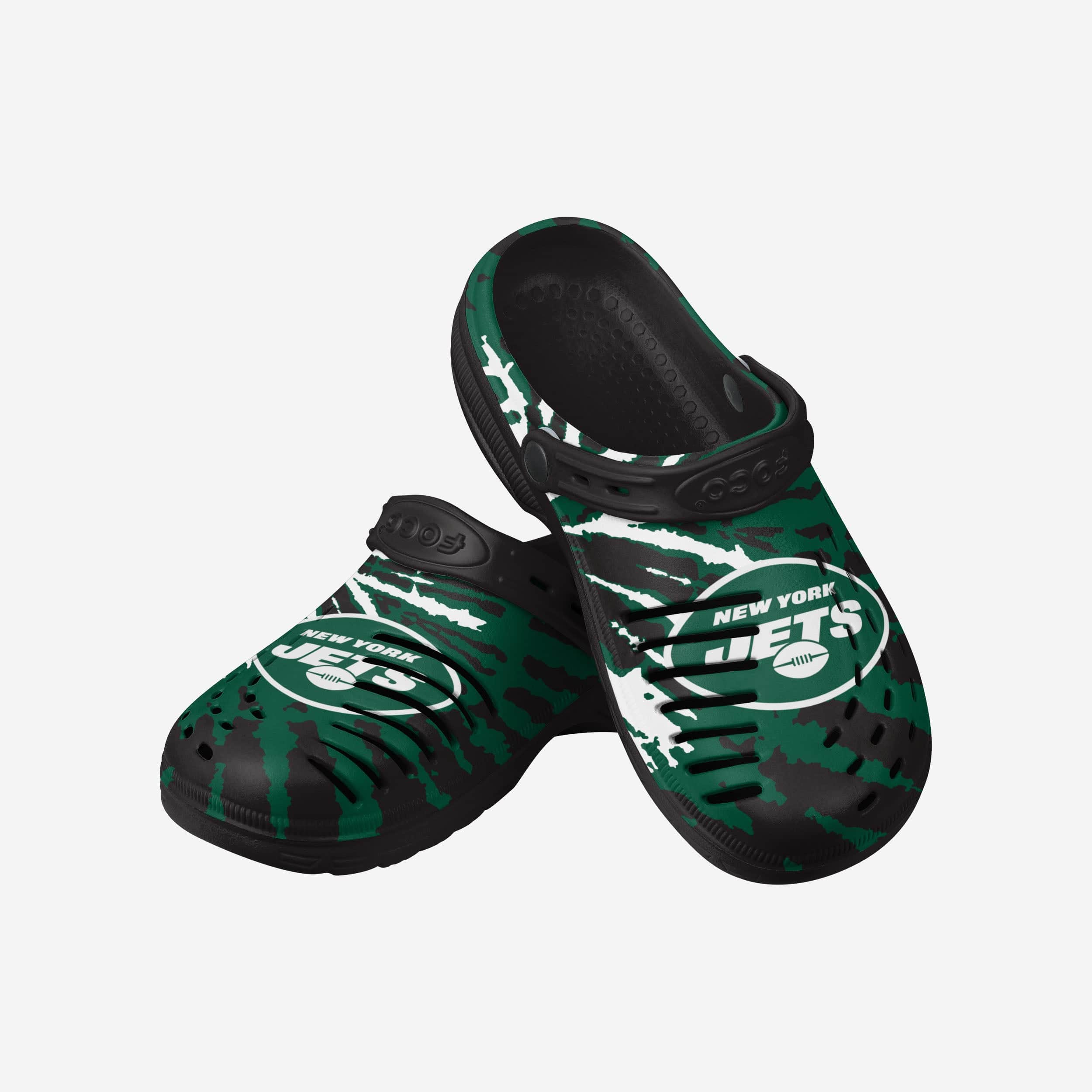 New York Jets Tie-Dye Clog With Strap 3 New York Jets Tie-Dye Clog With Strap