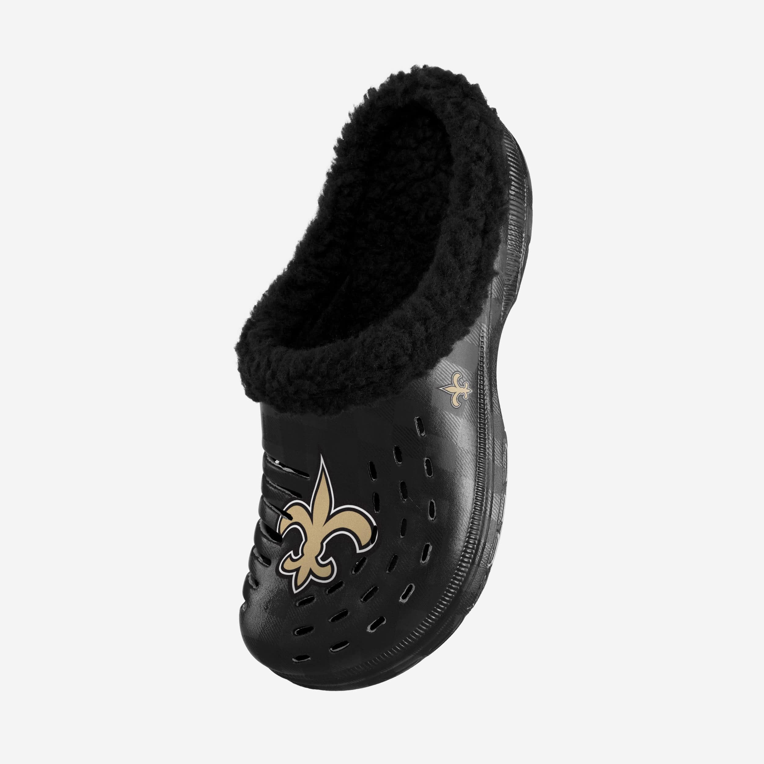 New Orleans Saints Sherpa Lined Buffalo Check Clog 2 New Orleans Saints Sherpa Lined Buffalo Check Clog