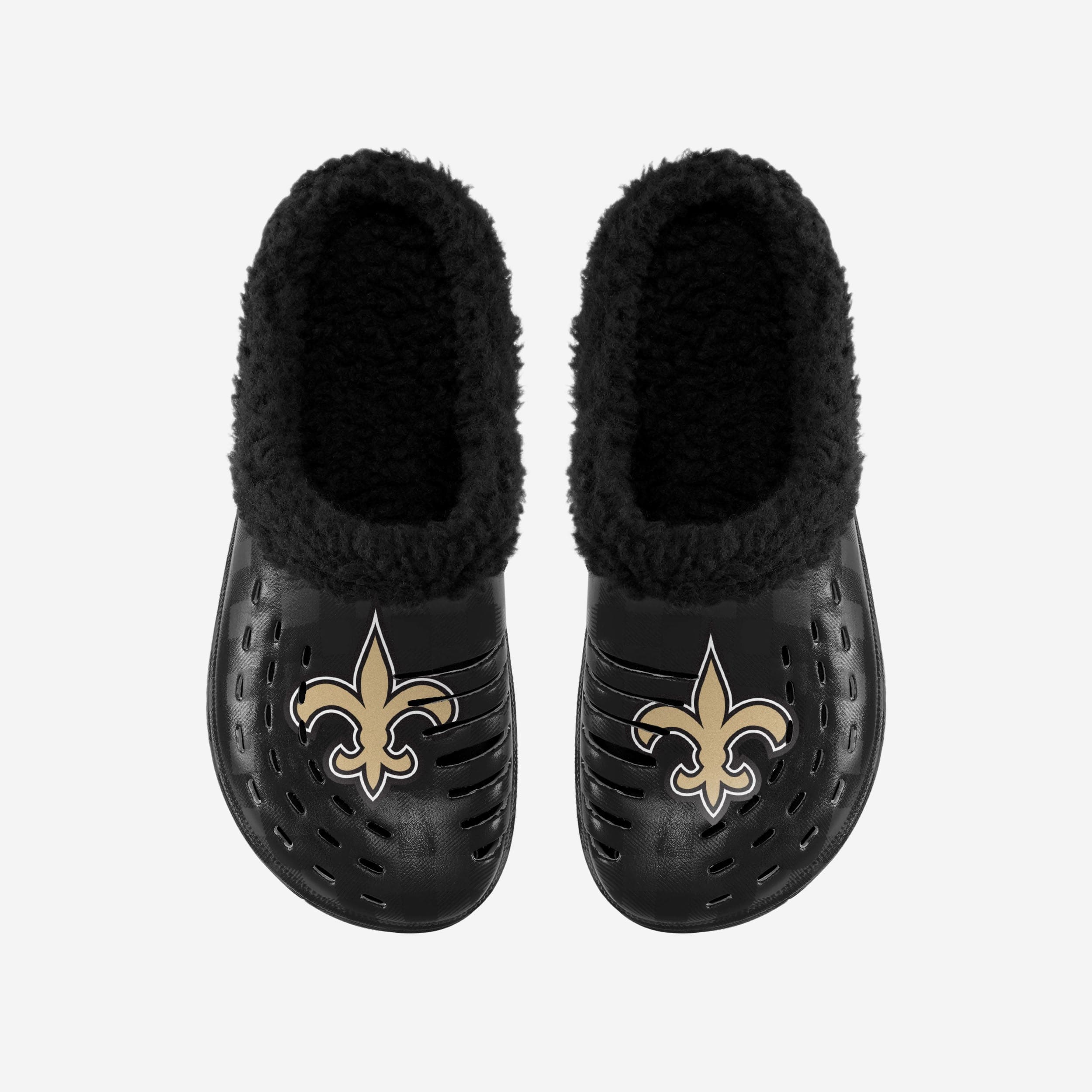 New Orleans Saints Sherpa Lined Buffalo Check Clog 4 New Orleans Saints Sherpa Lined Buffalo Check Clog