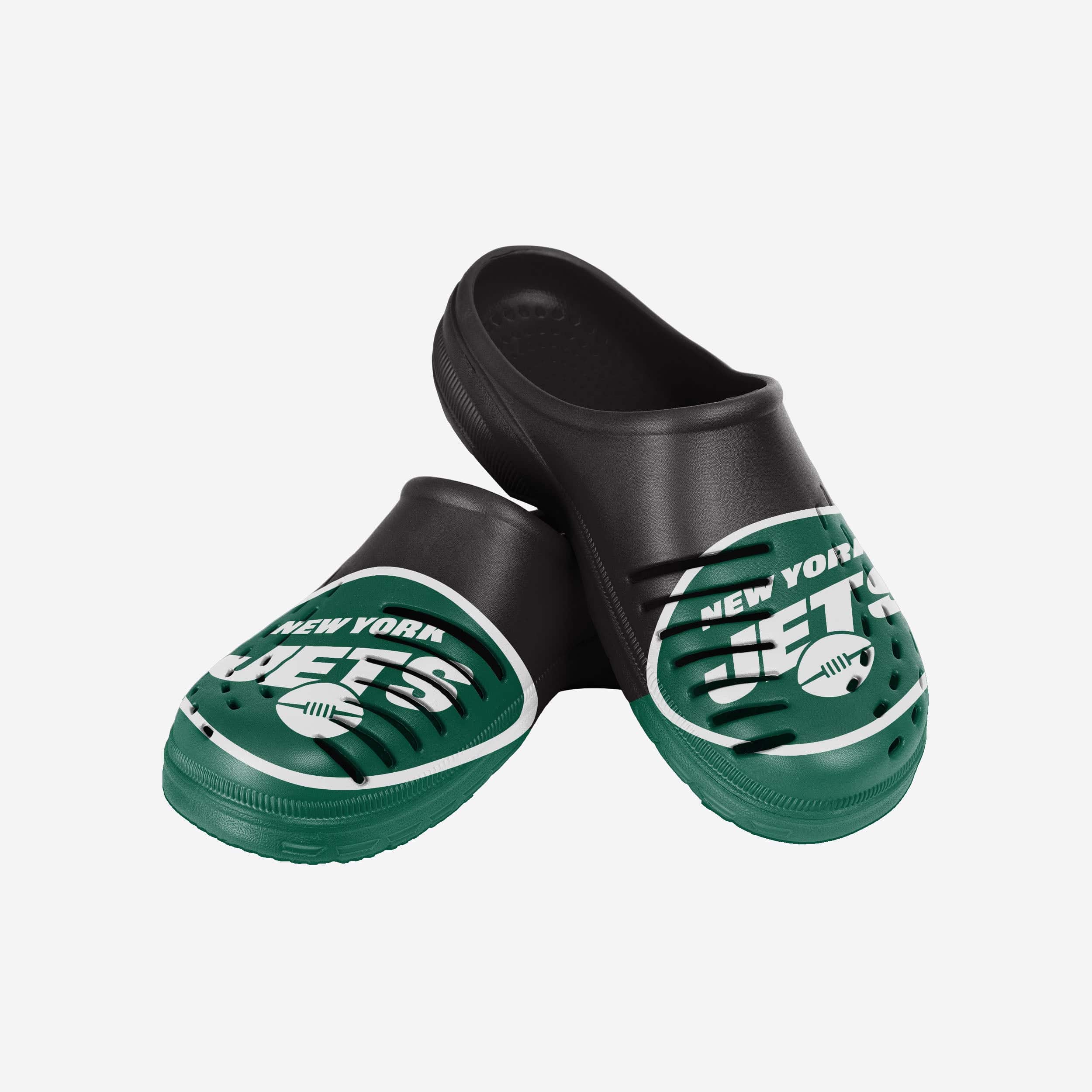New York Jets Colorblock Big Logo Clog 3 New York Jets Colorblock Big Logo Clog