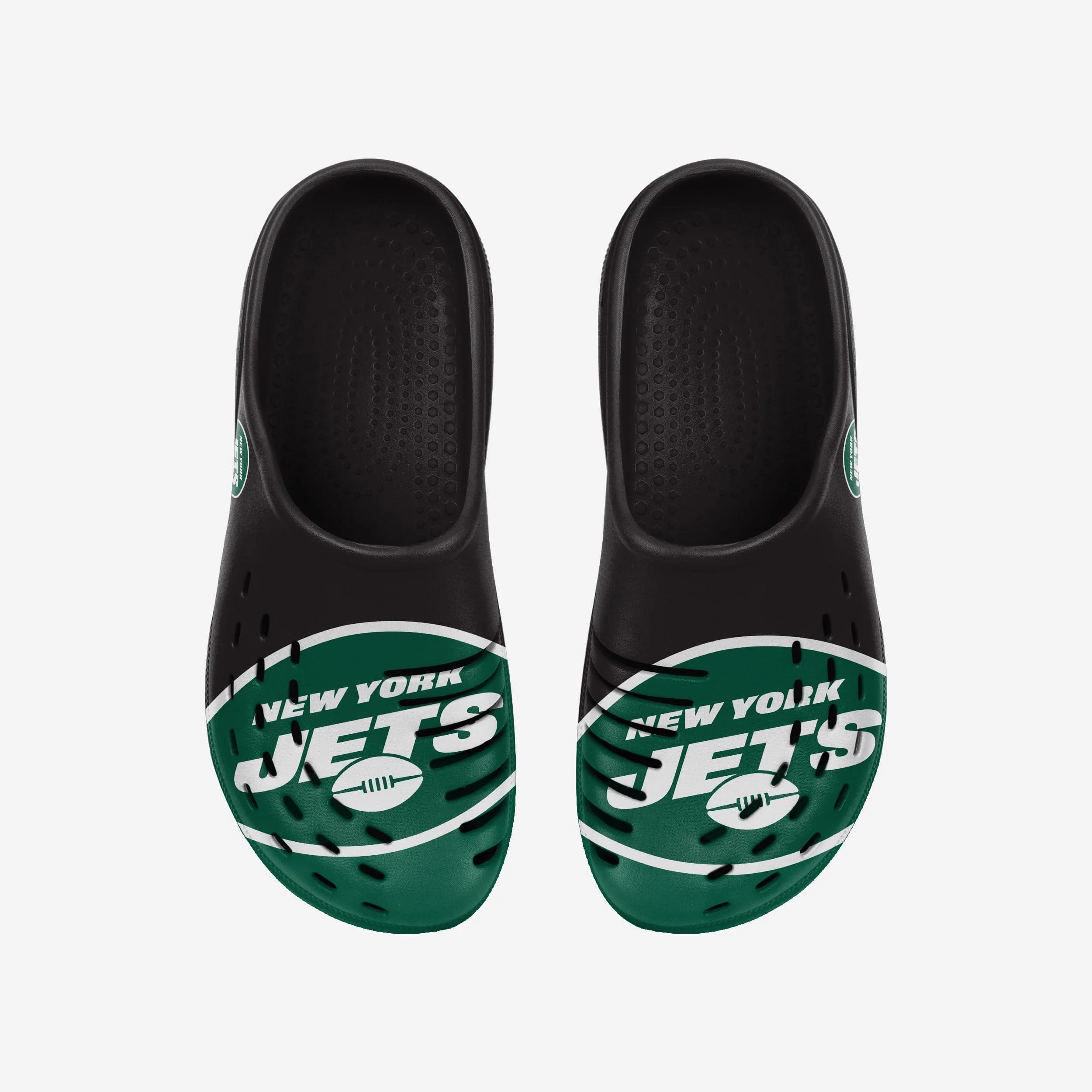 New York Jets Colorblock Big Logo Clog 4 New York Jets Colorblock Big Logo Clog