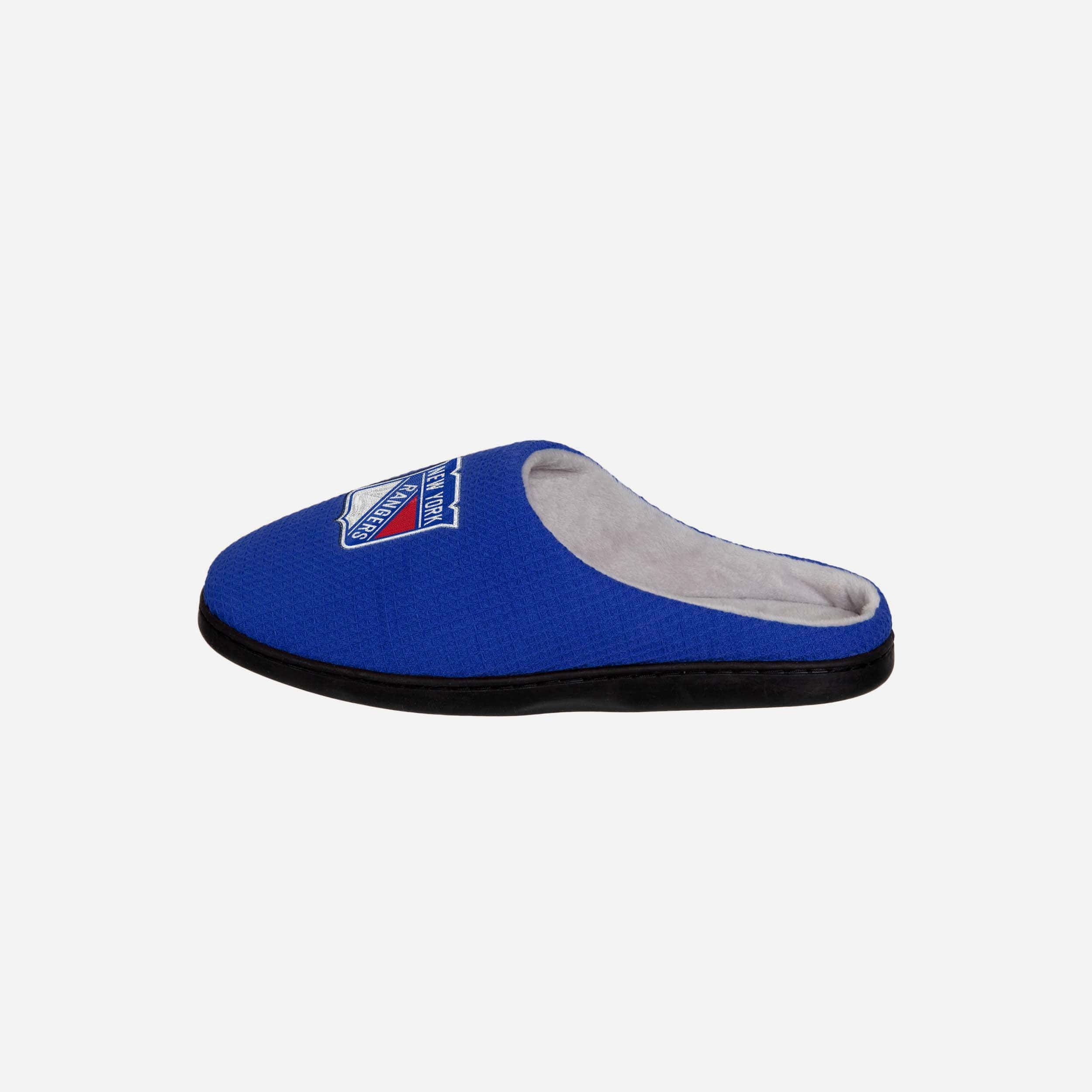New York Rangers Memory Foam Slide Slipper 4 New York Rangers Memory Foam Slide Slipper
