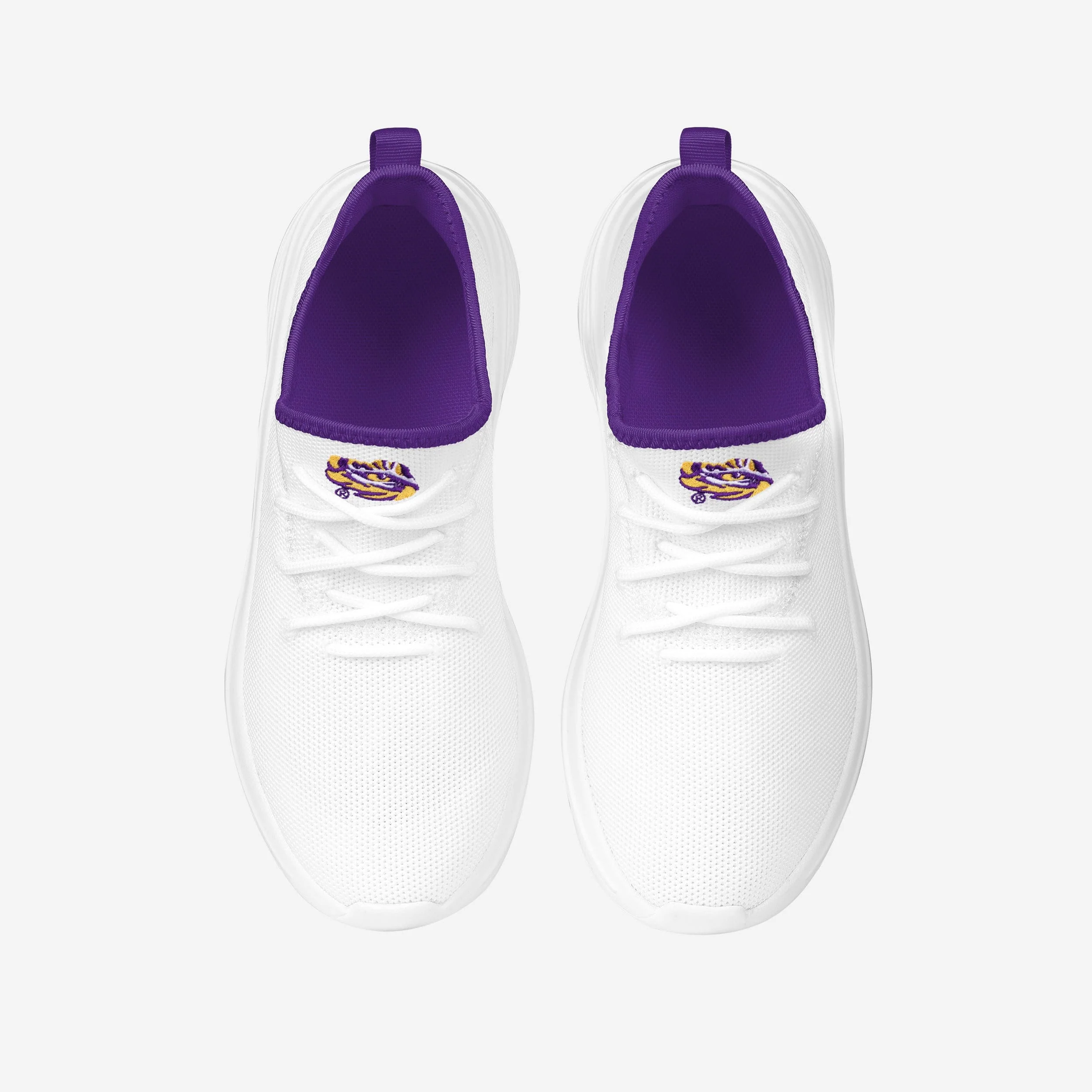 LSU Tigers Womens Midsole White Sneaker 4 LSU Tigers Womens Midsole White Sneaker